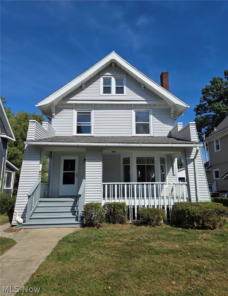 Beautifully updated 3-bedroom, 2-bath home that perfectly blends classic charm with modern updates! Original hardwood floors have been beautifully refinished throughout, adding warmth and character to every room. 
The updated kitchen offers new vinyl flooring, stainless steel appliances, a wet bar, and a huge built-in pantry—perfect for both everyday living and some entertaining. Traditional dining room is filled with natural light and provides ample space for gatherings. The inviting living room showcases stunning built-ins and a cozy wood-burning fireplace.
Upstairs, you’ll find three generously sized bedrooms, all with original hardwood flooring and great closet space—one even featuring its own fireplace for added charm. The full bathroom has been completely remodeled with a new vanity, toilet, tub/shower combo, and vinyl flooring. A built-in linen closet adds extra storage convenience. Home also features new lighting, newer vinyl windows, fresh paint, refinished closets, making it truly move-in ready.
The basement has been professionally waterproofed by Ohio Basement Authority with a transferable warranty for peace of mind. Additional features include gas heat pump with central air, vinyl siding, and a 2-car detached garage with electric. Cozy front porch is just the place to sit back & relax on those lazy days of summer. East side location, this beautifully restored home is the perfect place to call your own!
