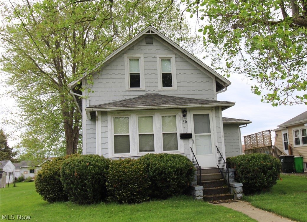 Great little 3 Br house ready for your finishing touches. Woodwork is beautiful throughout the whole home, nice enclosed sun porch, first floor bedroom, large laundry room and first floor bath.  The second floor had not been used in years but features two bedrooms and an area which could be used as a playroom or office. New water heater June 2020.