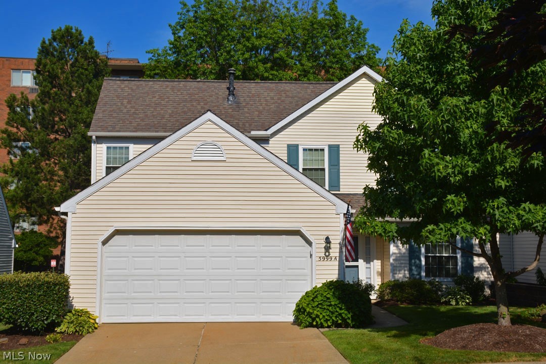 Welcome to this beautiful easily accessible, highly regarded Halle Farms Condo / First floor includes a grand 2 story vaulted ceiling Living and Dining room with fireplace, skylights and laminate flooring / Sliding doors to rear private Deck with sunshade / Galley Kitchen boasts lots of cabinets, solid surface countertops, tiled flooring, stainless steel appliances- shared with cozy Breakfast Room / First floor Owners Suite includes adjoining full Bath with soaking tub and 4' shower stall / You'll find two more Bedrooms on the second floor with Loft for peaceful reading-office-studio with open railing that overlooks Great Room / First floor Laundry Room / Newer furnace / Two car Garage with storage cabinet wall and pull down stairs to attic / Dogs-cats allowed /  Located just minutes from shopping, entertainment, restaurants, golf, fitness, medical facilities, pool, library, grocery, and I-90 access / This is a must see!