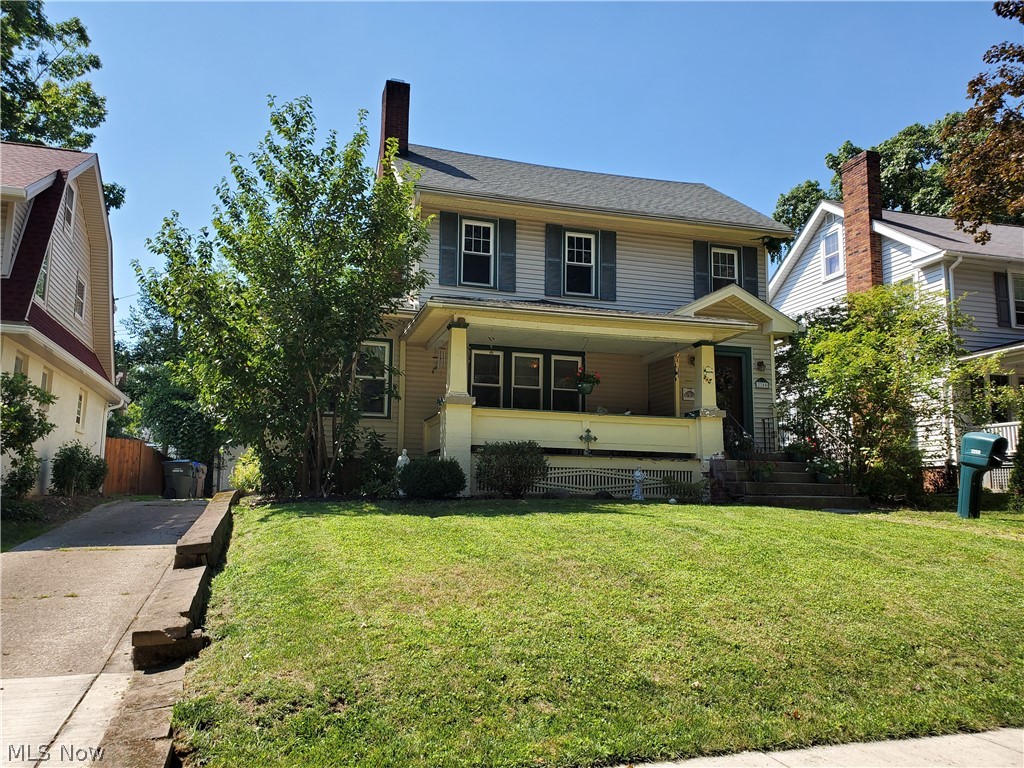 You will feel right at home at this charming, meticulously kept 3 bedroom, 2 full bath colonial!  Enjoy the seasons on the large front porch.  Spacious rooms include eat-in kitchen (appliances convey), with easy access to the backyard.  The sunroom is perfect for reading and relaxing.  The first floor bath offers a walk in shower.  Unfinished basement has been waterproofed. Updates include:  Central Air, Refrigerator and Stove (2021); Garage door (2020); Hot water tank (2019); LeafGuard (2014); Furnace (2012); Roof - tear off - 30 year shingle (2010); Basement waterproofing from Pioneer (2004); Windows and Vinyl Siding (2001).  Seller is offering home warranty for peace of mind.