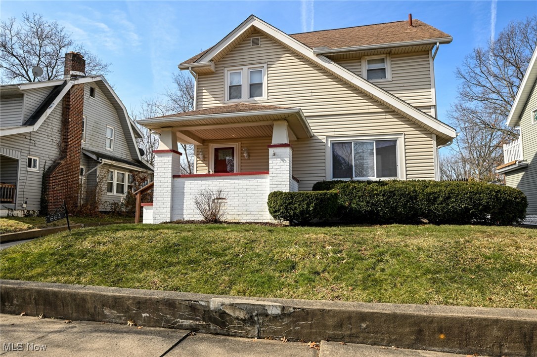 Spectacular W Akron home: spectacular opportunity to own this masterfully crafted and completely crafted and renovated 3 bedroom , 1.5 bath, 2.5 story colonial. Half story includes a 12 X 24 Bonus room that can be used as a 4th bedroom/studio, etc. Owner has meticulously touched every nook and cranny with love and pride. Features include the following: As you enter , notice the living room with (artificial ) Fireplace, you will notice the teardrop chandelier in the dining room as well as the view 4 seasons room through the leaded glass doors. This contemporary kitchen with new SS appliances including microwave , white cabinetry, porcelain tile floor, Deep SS Sink with pull down faucet and cutting board. Beautiful laminate flooring throughout the home. Coat rack with seat off kitchen by side door . Basement waterproofed by owner(No warranty or guaranteed). Peck Plumbing throughout. Sump in basement. On the finished side/rec room with LED drop ceiling 25 X 14. Resurfaced Driveway . Porch . All new exterior lights. Vinyl siding (2010)Roof (2012). Windows with screens. 10 X 10 large storage shed with remodeled new floor. 
Call today to schedule your showing!