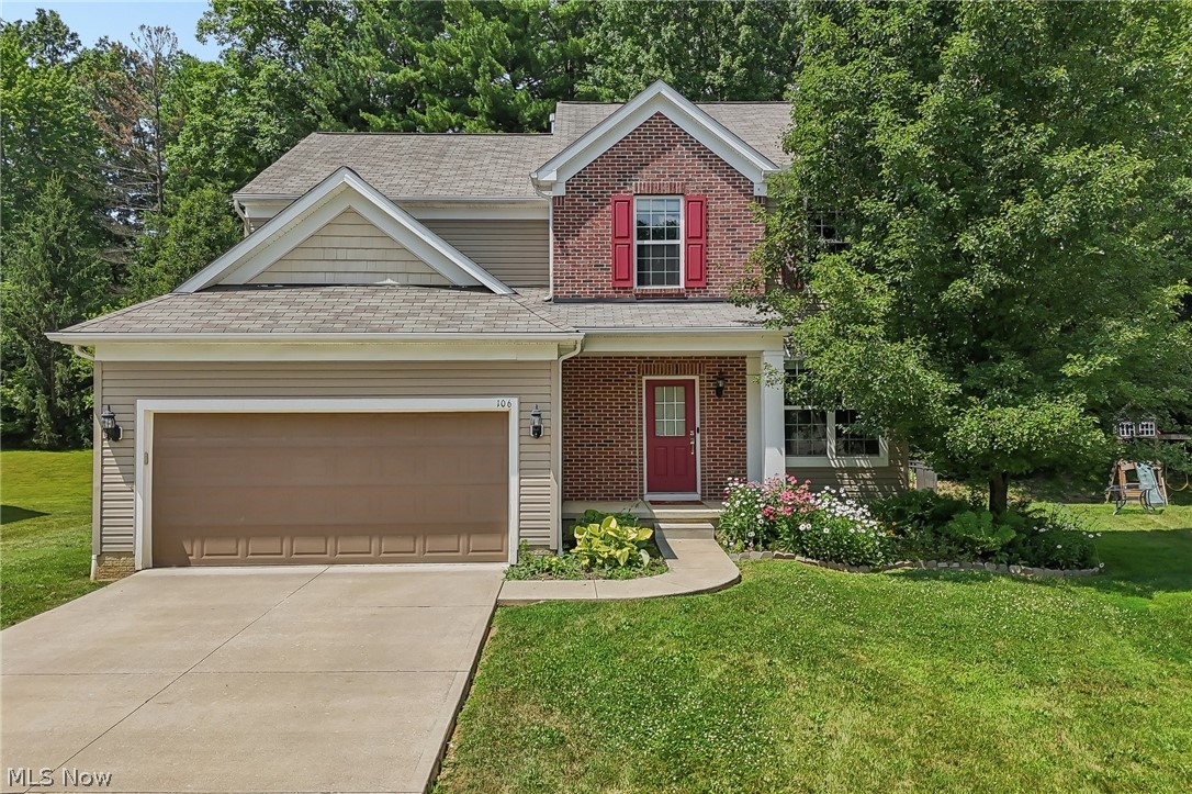 The listed price is a Starting Price. The offer deadline is July 21, 2026 at 8:00 pm. The seller will consider offers at any time before the deadline. If the seller doesn't receive an offer that meets their minimum before the deadline, we will call for prospective buyers' highest and best offer. A home inspection, radon inspection, & appraisal have already been completed and are available upon request. Welcome home to this grand colonial, situated on a cul-de-sac, in the highly desirable Revere School District! Thoughtfully designed with an open floor plan, this home offers the perfect blend of elegance, comfort, and functionality. The inviting foyer features wainscoting and recessed lighting, while the formal dining room showcases crown molding and a large picture window. Entertain in the spacious living room with a cozy fireplace and wall of windows that fills the home with natural light. Prepare culinary delights in the gourmet kitchen, presenting granite countertops, extensive cabinetry, stainless steel appliances, and opens to the vaulted dining area with access to the expansive deck. A first-floor bedroom, nearby full bath, and laundry room provide flexible living options. Upstairs, the luxurious primary suite offers a tray ceiling, walk-in closet, and spa-like bath with double sinks, soaking tub, separate shower, and private commode. Two additional bedrooms, full bathroom, and oversized loft that is ideal as a family/media room, complete the second floor. The huge basement is ready to be finished for even more living space! Relax on the expansive composite deck overlooking the backyard with an elite aluminum fence, and peaceful wooded backdrop. Updates include hot water heater (2026), an EV charger in garage (2025), refrigerator, stove, and microwave (2022), dishwasher (2024), plus the deck and fence (2016). Conveniently located near highways, shopping, and dining, this quiet neighborhood is a true hidden gem off Route 18!