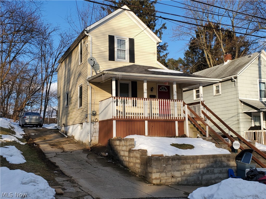 Very nice home offers spacious living room with bonus area/dining room.  Bright kitchen with lots of cabinets (refrigerator and stove convey).  First floor laundry and powder room complete the first floor.   You will find 2 good sized bedrooms with nice closet space and full bath on the second floor.  Updates include new carpeting and kitchen flooring - 2021, AC - 2020.  In 2010 the following updates were made:   Roof , siding, soffit, fascia, gutters, windows, doors, front porch, drywall, electrical (wiring, fixtures and panel), plumbing (all new lines and fixtures), all flooring, subfloor repaired where needed, kitchen cabinets, bathroom vanities, high efficiency furnace, and hot water tank.  Home warranty is being offered by the seller for peace of mind.