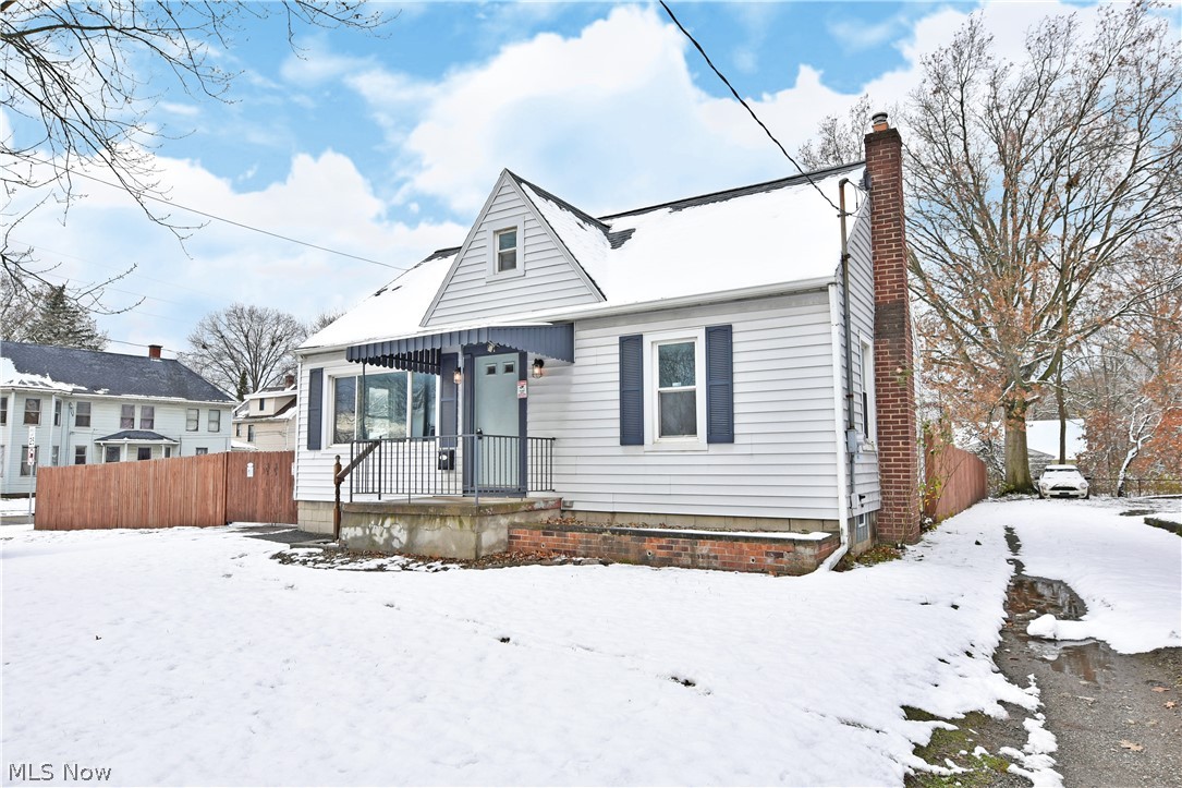 This charming cape cod is waiting for you! Located in NE Warren, this home sits on a fenced in, double lot affording space and privacy while giving you all the convenience of city living! The living room is flooded with natural light and original hardwood flooring flows throughout the home. Step into the updated kitchen with ample cabinetry and granite counters! From here, you have access to the rear deck which is perfect for hosting a gathering or relaxing on a quiet night. The above ground pool provides a perfect spot for spending hot summer days lounging on a raft. Back inside, the full bath is well appointed. 2 bedrooms round out the first floor. Upstairs, a large wood clad room makes for a cozy bedroom with original built in storage. The basement is clean and bright playing host to mechanicals, laundry services, and plenty of storage! What are you waiting for? Call today for your personal tour! **Roof 2019, Glass block windows 2020, Fence 2020, Security system 2019, Fresh paint 2021, Security camera system 2020**
