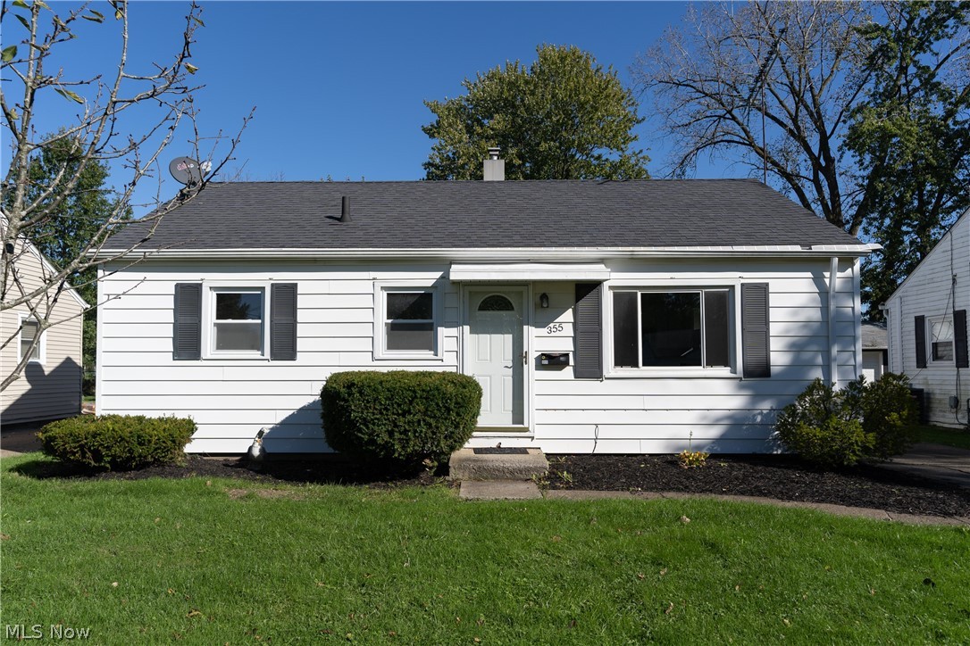 Move right into the completely renovated ranch style home in Elyria! This welcoming home features 3 bedrooms, 1 bathroom, a beautifully remodeled kitchen, and fresh neutral paint throughout. The front door opens into a spacious living room that is illuminated by a picture window. Head back to the updated kitchen where you will find updated vinyl flooring, a trendy tile backsplash, plenty of crisp white cabinetry, and a full complement of stainless steel appliances! Down the hall from the living room are three sizable bedrooms, all with fresh carpet and paint! By the back door there is a tidy laundry and mechanicals area. Outside, there is a 1 car garage and a kennel. Conveniently located just minutes away from highway access, downtown Elyria, parks, and all your shopping needs. Don't miss this one!