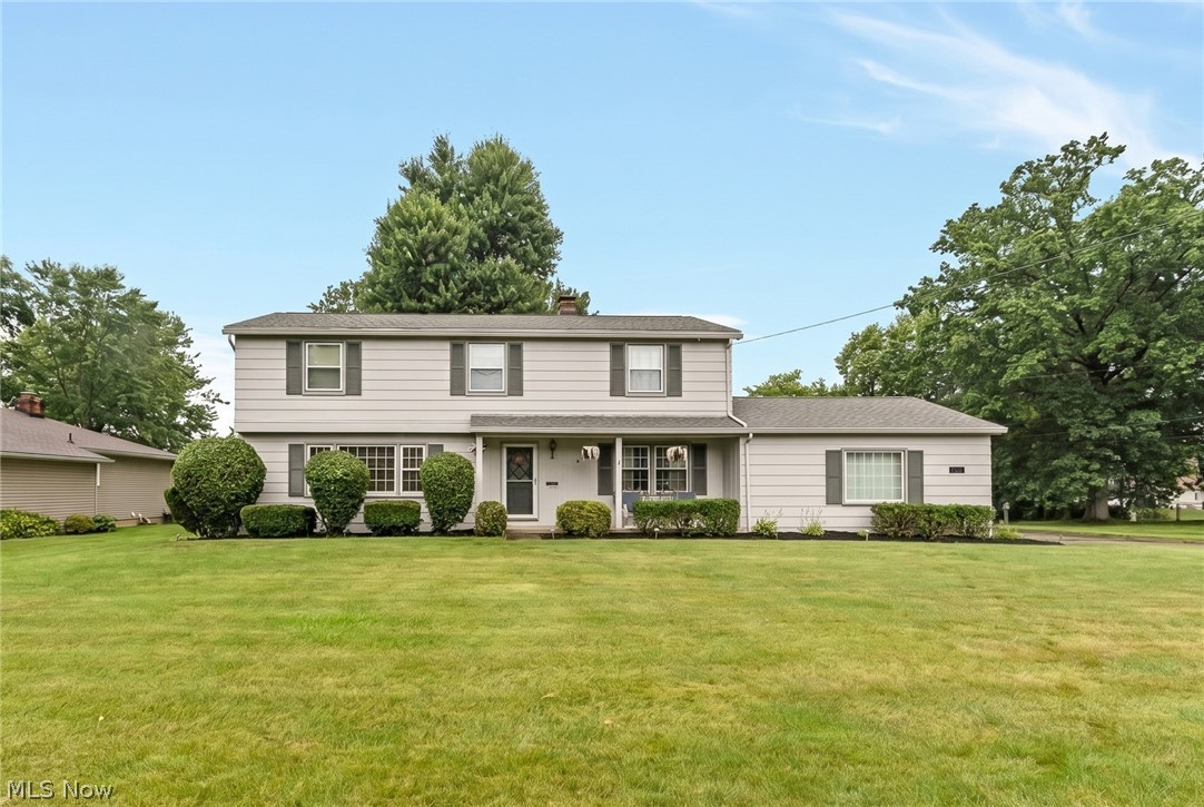 Welcome to the Applewood Acres neighborhood! This well-maintained 4-bedroom, 2.5-bath Colonial offers the space, comfort, and functionality you are looking for. Spacious rooms flow throughout the home, including a large living room, formal dining room, and an expansive kitchen perfect for everyday living and entertaining. All appliances will remain, adding to the home's move-in-ready appeal.  Upon entry from the attached 2-car garage, you'll be welcomed by the coziest family room featuring a fireplace and built-in bookshelves, the perfect place to relax after a long day or gather with family and friends. A convenient half bath completes the first floor. Upstairs, you'll find four generously sized bedrooms, including a spacious owner's suite with a walk-in closet. The home's maintenance has been diligently kept up over the years, including a newer HVAC system for added peace of mind. Situated on a corner lot, the exterior boasts fresh landscaping that enhances the home's curb appeal. Offering plenty of space inside and out, this Applewood Acres gem is ready for its next owners to make it their own!