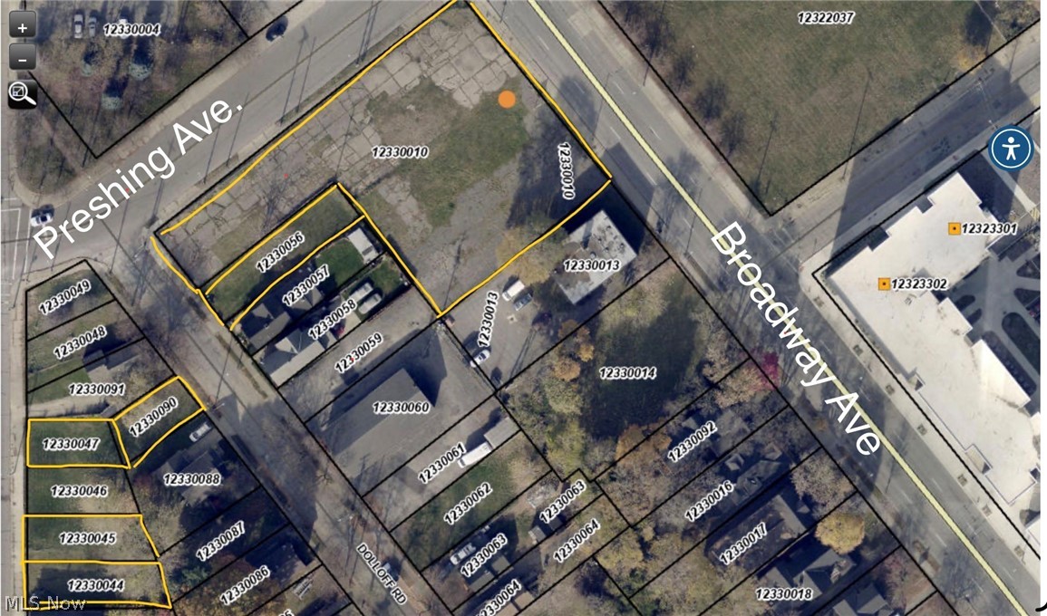 Link to the auction is https://www.auction.com/details/5040-broadway-avenue-cleveland-oh-2109988.

Vacant commercial lot prominently located on Broadway Avenue in the heart of Cleveland's revitalizing Slavic Village/Broadway Historic District. This level, cleared site offers excellent frontage along a major arterial roadway with strong daily traffic counts, serving as a key corridor connecting downtown Cleveland to the southeast suburbs.

Zoned for commercial uses (general retail, service, mixed-use potential ? buyer to verify with City of Cleveland Planning), the property is ideally suited for retail development, fast-casual restaurant, medical/office, convenience store, auto-related services, or mixed-use with residential above.

There will also be 5 additional lots included with this sale.                                              
1. E.49th Street, Cleveland, OH 44127 / Parcel# 123-30-047                                      
2. E. 49th Street,Cleveland, OH 44127 / Parcel# 123-30-045                                      
3. E. 49th Street, Cleveland, OH 44127/ Parcel# 123-30-044                                      
4. Dolloff Road, Cleveland, OH 44127 / Parcel# 123-30-090                                     
5. 4921 Dolloff Road, Cleveland, OH 44127 / Parcel# 123-30-056

Proximity to I-77/I-480 corridor provides quick access to downtown (under 10 minutes), major employers, and regional highways. The area is experiencing renewed investment, including recent mixed-use projects, streetscape improvements, transit-oriented development plans, and community revitalization efforts by Slavic Village Development.

Don't miss this rare infill opportunity in an up-and-coming neighborhood with growing momentum perfect for developers, investors, or owner-users seeking high-visibility exposure in a transforming urban market!