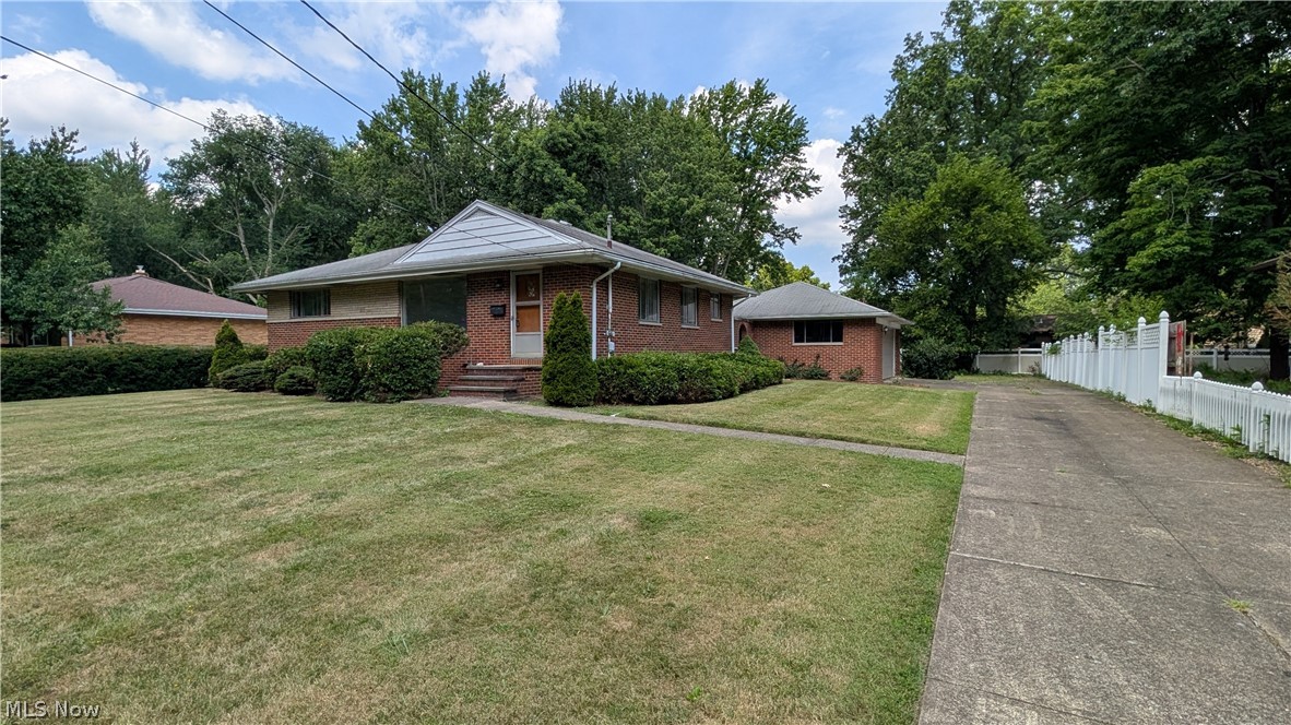 Welcome home to 27540 Hollywood Dr. in Westlake. This all brick ranch will make a great starter home! Newly refinished hardwood floors, new paint, newer furnace and brand new air conditioner unit. 3 bedrooms, 1 full bath on the main floor and one full bath on the lower level. Eat-in kitchen and spacious dining/living area!