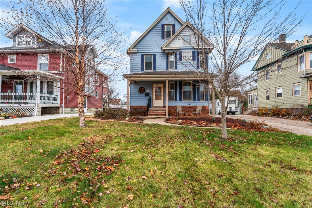 Welcome to 1123 W 6th St, Lorain, OH 44052! This spacious 4-bedroom, 3-full-bath Colonial offers the perfect blend of classic charm and modern updates, all just minutes from Lorain marinas, beaches, downtown restaurants, and local stores. Inside, you’ll find a thoughtfully updated home featuring a brand-new kitchen with quartz countertops and updated cabinetry, a new first-floor full bathroom, a new second-floor ceramic tiled shower and tub, new windows, and fresh paint on both the interior and exterior of the home. The remodeled 4th bedroom includes new carpet, adding fresh comfort and versatility to the layout. A new back porch with a roof provides a perfect space to relax or entertain, and having a full bath on each level adds incredible convenience. The basement has been waterproofed and includes a new sump pump battery backup system for added peace of mind. Additional recent improvements include a new water heater and recent furnace servicing with a new igniter and blower installed in 2024. All appliances stay, making the home move-in ready. Outside, enjoy a spacious 2+ car garage equipped with a wood-burning stove for heat, along with a storage shed and a nicely sized yard. This well-loved home is ready for its next chapter — schedule your showing today!