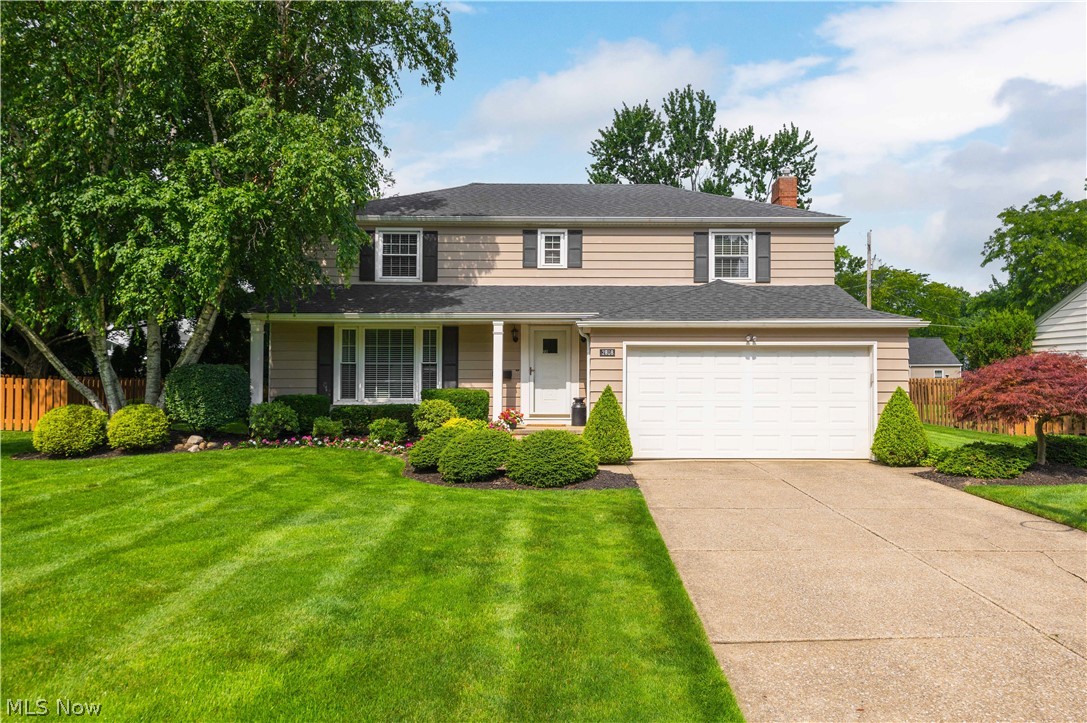 Well-maintained 4 bedroom, 2.5 bath Colonial offering 2,100 sq ft of comfortable living space! Welcoming foyer opens to a formal living room with large picture window and formal dining room accented with chair railing. Spacious kitchen features abundant counter and cupboard space, stainless steel appliances that stay, and adjoining morning room with access to the screened-in porch. Enjoy outdoor living from the porch to the backyard deck overlooking the beautifully landscaped yard with storage shed. Cozy family room located directly off the kitchen includes a gas fireplace and built-in bookshelves. Convenient first-floor half bath. Second floor offers 4 spacious bedrooms including the primary suite with remodeled private bath featuring a walk-in shower. Beautifully remodeled main bath. Finished rec room in basement provides additional living and entertaining space. Attached 2-car garage. A wonderful opportunity to own a lovingly maintained home with great space inside and out! Sellers are providing a one year home owner's warranty. Roof and gutters replaced 2021. Furnace and A/C 2022. Updated electric panels 2023.