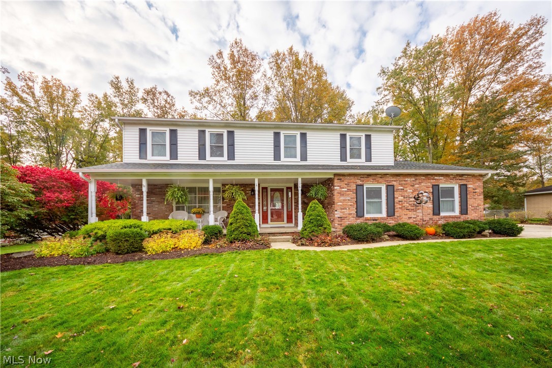 A true gem awaits you! This warm and inviting  home has been lovingly maintained with excellence by the same family for 40 years. Originally built by Ackers Construction and later uniquely  remodeled with a kitchen wall opened to the family room and  bumped out to create an open concept for the eating area. Formal living and formal dining room, beautiful light and bright custom kitchen recently remodeled. Large family room with full wall brick fireplace with gas log insert and impressive built in bookshelves. A Pella triple slider leads to the 21 x 14 sun room with cathedral beamed ceiling where each wall has floor to ceiling glass doors to view the 1/2 acre  park like backyard. Plus there is a huge deck porch with a large Sun setter retractable awning to give shade on those summer days. 4 spacious bedrooms with hardwood floors and generous sized closets, 2 full baths up and a newly remodeled 1/2 bath on the first floor. Lower level with a finished rec room plus a huge unfinished porti