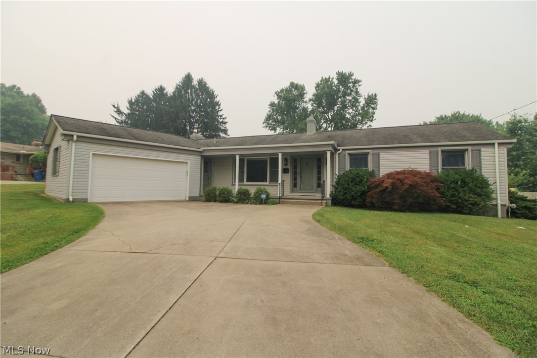 Attention Poland buyers! This is the one you've been searching for! Don't miss this 3-bedroom, 2.5-bath ranch offering an abundance of living space and desirable amenities! The main level features a spacious family room with a cozy wood-burning fireplace, a formal living room, and a formal dining room, providing plenty of room for everyday living and entertaining. The oversized kitchen boasts granite countertops, stainless steel appliances, and ample cabinet and counter space. The main bath is designed for comfort with a walk-in shower and a jetted soaking tub, creating the perfect place to relax after a long day. Additional first-floor highlights include a convenient laundry/mudroom, a half bath, and access to the enclosed patio overlooking the fully fenced backyard. The finished basement offers even more versatile living space, complete with an additional full bath, making it ideal for a recreation room, home office, guest suite, or workout area. An unfinished storage area and the attached 2-car garage provide plenty of room for all your storage needs. This home offers the perfect combination of space, comfort, and functionality. Schedule your private showing today before this incredible home is gone!