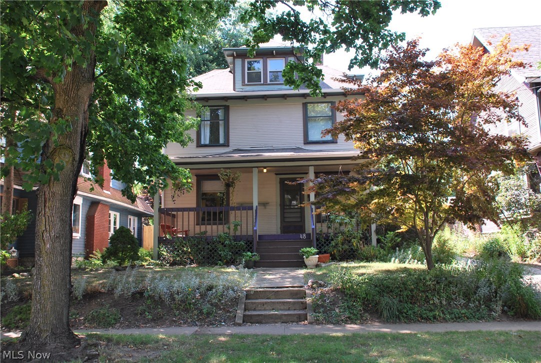 Beautiful Highland Square home for rent in the gorgeous Historical District just off of Market & S Portage Path. This Rental Home is located at 48 Grand Ave Akron OH with 3 bedrooms, 1.5 Baths and 2 car garage with loft above! The exterior living space is absolutely gorgeous and is so peaceful and spacious as well. The home has wonderful colors and old charm woodwork with many details! The HVAC system has a newer high efficient furnace, the roof was certified last year and the laundry washer & dryer stay for the tenants use! Don't miss out on this rare opportunity, call for an appointment today! Well qualified tenants need apply only. Animals allowed with additional pet fee and/or rent. All tenants 18 and older MUST pass a background check and have sufficient job history and financial stability to be considered. Owner has final decision on all lease terms and tenants suitability for this home.