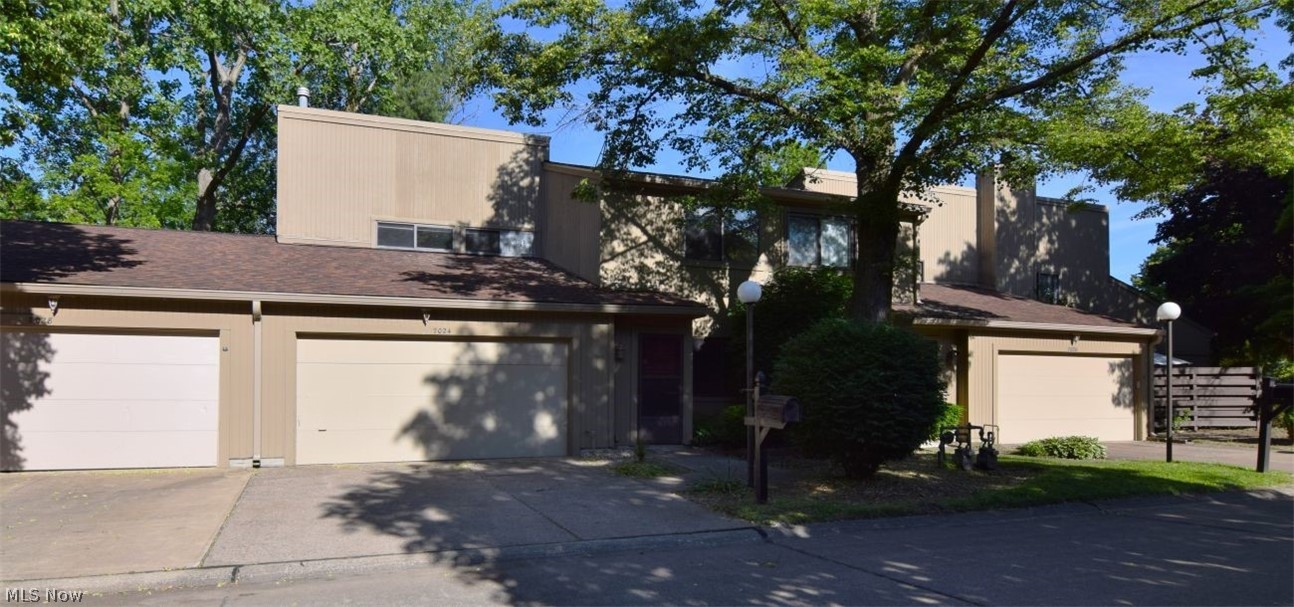 Welcome home to this 3 bedroom condo tucked away on a quiet, dead-end street in The Villages.  The main level boasts an inviting living room that flows seamlessly into an open kitchen and dining combination. The kitchen features extensive cabinetry, appliances, and a sliding glass door that opens to a private patio overlooking a parklike yard—creating the perfect setup for daily enjoyment or entertaining family & friends. Convenience is key on the first floor, with a laundry room complete with a washer and dryer, a guest half-bath, and a sizable two-car garage offering attic storage. Upstairs, you will find a full bath and three generously sized bedrooms, including a spacious primary suite featuring a walk-in closet.  Enjoy a desirable, low-maintenance lifestyle with effortless access to local shopping, dining, entertainment, and major freeways.