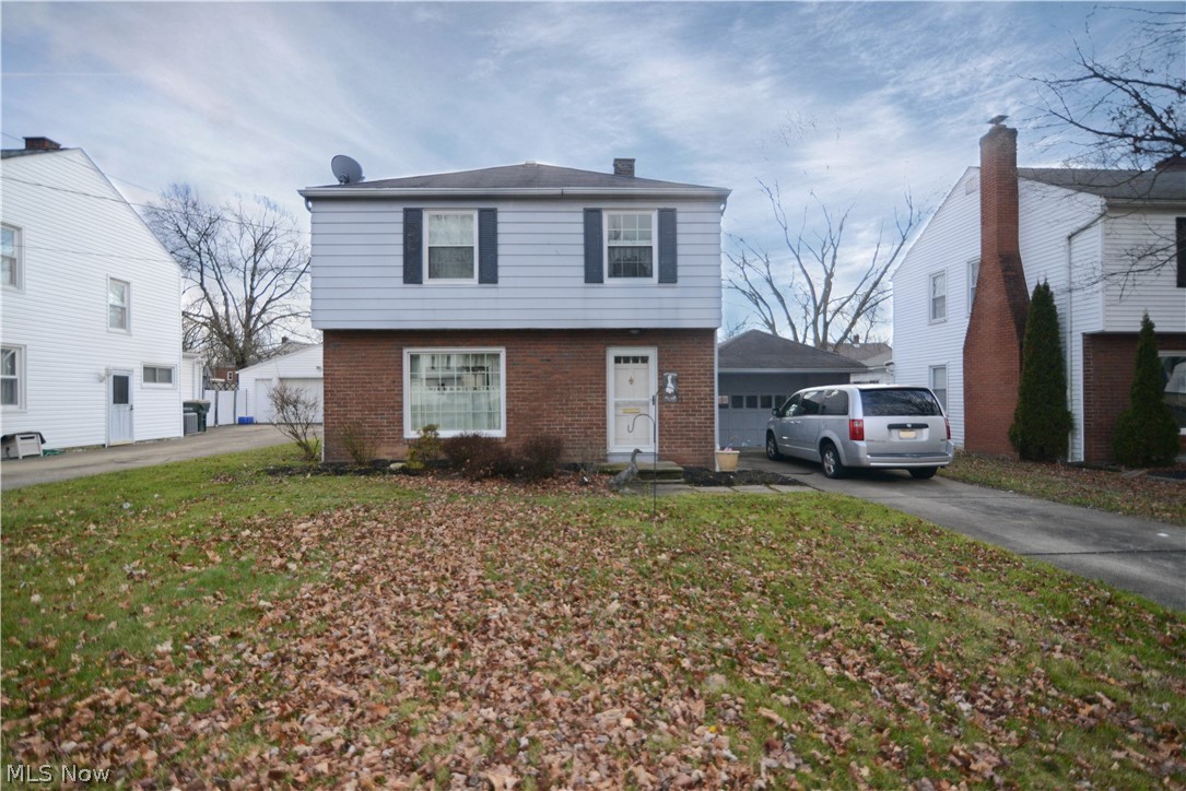 Wow! This is a great opportunity! Cute curb appeal from your entrance in the driveway! Walk in to the open living room that is light and bright with hardwood flooring under the plush carpeting. Plenty of space for your dining table in the formal dining room. The kitchen comes with appliances for the new owner, and has a nice amount of counter and cabinet space and was remodeled in the past. Cozy nook for a breakfast table or pantry area. Lots of fresh paint over the last few years. The upstairs holds a large master bedroom, two additional bedrooms and a nice sized full bath with tub shower combo. Cute laundry chute as well. The unfinished basement has the washer dryer hook ups. The large back yard is partially fenced. Detached garage, auto opener. Aluminum sided. Call today to make an appointment. Yes, you may wat to make some changes here or there but this is one you will be rewarded with positive equity for your efforts!