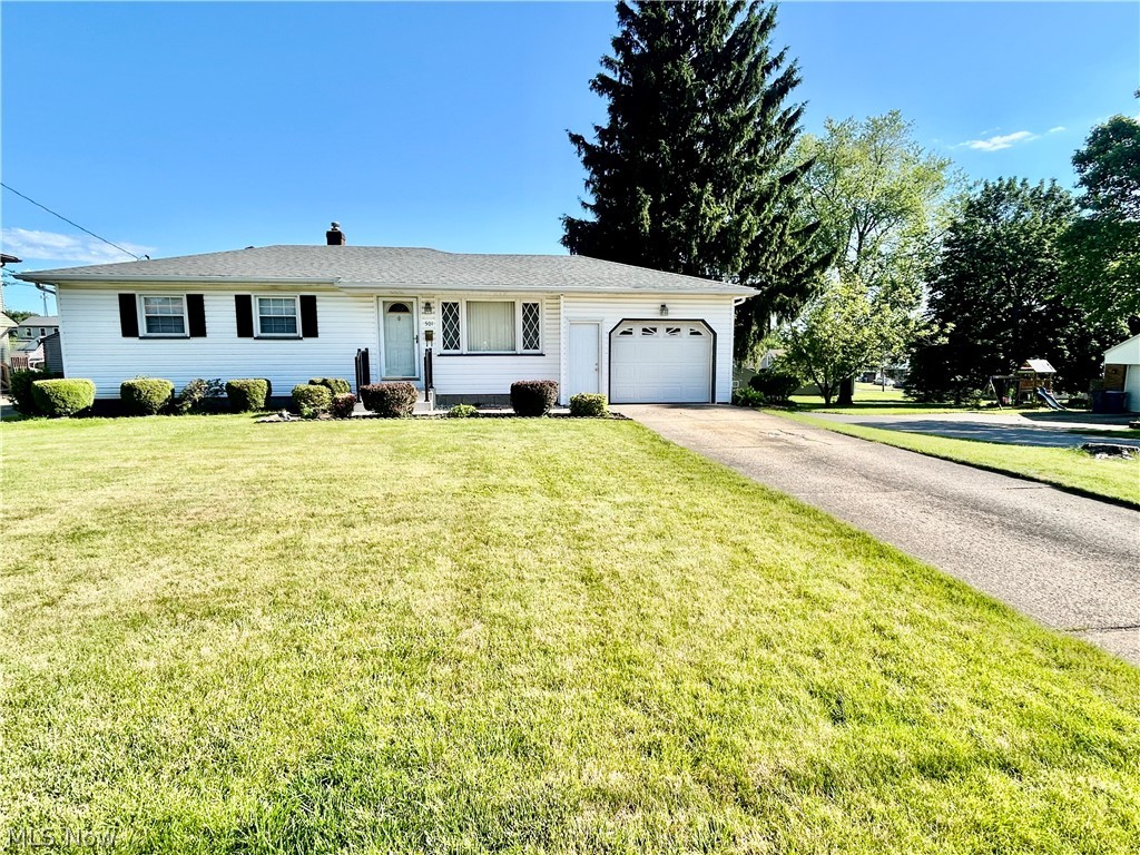 This home is a must see! Well cared for 3 bed 2 bath ranch located in the sought after Struthers area and situated on a corner lot with an extra parcel of land! This lovely ranch was updated in 1984 with the addition of a huge great room with a wall-to-wall blonde, brick fireplace and stunning wood mantel both enhanced with beautiful natural wood siding. Other wonderful features of this room are the beamed ceilings, bullet lighting above the fireplace, large picture window and double glass sliding doors leading to a large, private patio. This lovely sloping, tree lined lot features pretty landscaping, a convenient storage shed. A man door leads to the garage where you will find a handyman's workbench with lots of storage. Through the garage side door, you can enter the eat-in kitchen which features a unique wall with a cut out center adorned by decorative spindles giving an open feel to the kitchen and looks through to the formal living room where you will find a triple pane picture window. Notice how the gold paint on the cove ceiling gives the room a classy vibe. Previous upgrades include roof and window replacement.  Recent upgrades include a newer HWT, New smoke alarms throughout, new front porch with new steps and new custom railing and a new front man door to the garage. Additional refrigerator in the basement conveys.
Hurry, this one will go fast!!!