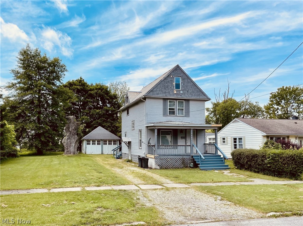 WELCOME TO this very nice 3 bedroom/1 bath centrally located in Ashtabula. Completely move-in ready with all new appliances plus washer and dryer. Home features a front and back porch - both covered - plus a large side yard and a 2-car garage. Basement is unfinished and is home to the laundry area and provides additional storage space. Tenant is responsible for all utilities except water/sewer. Call Today!