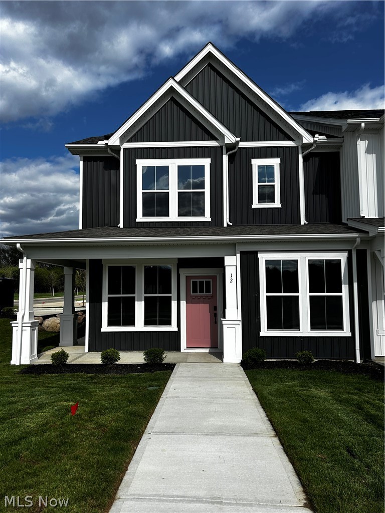 Discover this beautifully crafted, new construction 3-bedroom, 2.5 bath townhome at the Preserve of Hudson! Designed with both style and functionality in mind this stunning home features a charming modern farmhouse exterior and thoughtfully curated finishes throughout. The main level showcases an open floor concept with a beautiful kitchen complete with quartz countertops, a full-height designer backsplash, and a wooden hood, perfect for both everyday living and entertaining. Upstairs you will find plush carpet throughout along with a spacious owner’s suite featuring a luxurious bathroom and walk-in shower. A large loft space and two additional generously sized bedrooms provide comfort and flexibility for family, guests or a home office. This move-in ready townhome combines modern design, quality craftsmanship, and everyday comfort! In addition, The Preserve of Hudson's location is close to the desirable downtown Hudson! Enjoy the Farmer’s Market and local events throughout the year! This is an exceptional opportunity you don’t want to miss!