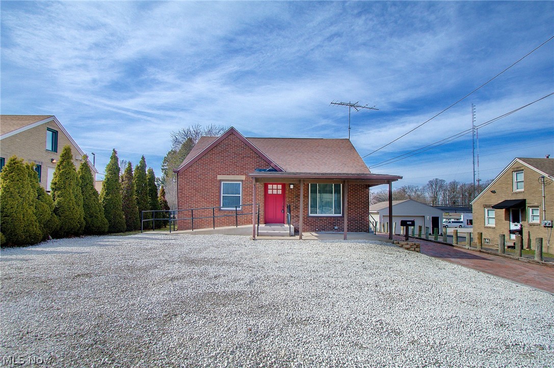 Newly renovated single family Brick bungalow home with 2 cars detached garage with attached 1 car carport. This home is commercial zoned property, high exposure and traffic count ideal for business. This property is situated in Plain Township with GlenOak schools. New stove & refrigerator 2026.