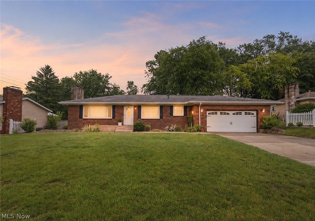 Welcome home to this beautifully updated all-brick ranch in the highly desirable Lake Local School District! This move-in ready home has been meticulously maintained and offers the perfect blend of charm, comfort, and modern updates. Step inside to find hardwood floors throughout much of the main level, fresh paint, updated windows, a newer HVAC system, and a completely renovated kitchen with granite countertops and full bathroom. The spacious floor plan features three first-floor bedrooms, with one currently being utilized as a convenient laundry room that can easily be converted back to a bedroom if desired. The full basement provides excellent storage and is ready to be finished, offering the potential for additional living space, a recreation room, home office, or workout area. Basement has an area that would be perfect for a 2nd bathroom. Enjoy the convenience of an oversized 2-car garage with ample room for parking, storage, and projects. Outside, you’ll appreciate the partially fenced backyard, storage shed, and well-maintained exterior. With major updates already completed, all that’s left to do is move in and enjoy. Don’t miss this opportunity to own a beautifully updated ranch home in a fantastic location close to schools, shopping, dining, and everyday conveniences!