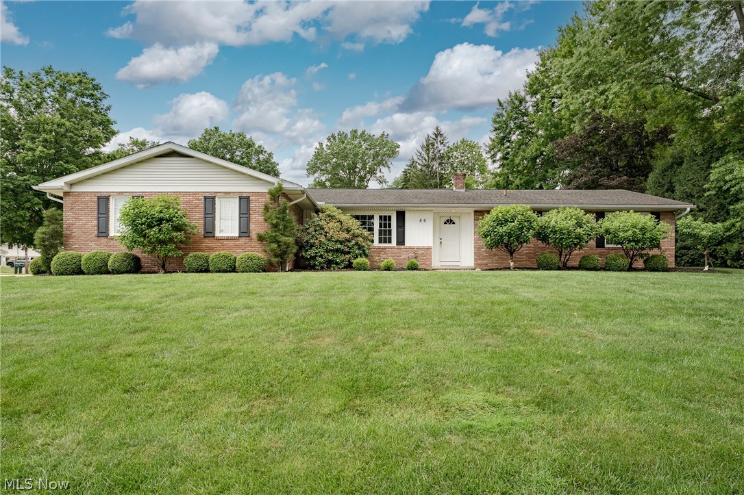 Welcome to 86 Blue Hill in Fairlawn! This well-maintained 3-bedroom, 2.5-bath ranch offers a warm and inviting layout with beautiful hardwood floors, spacious living areas, and plenty of natural light throughout. The kitchen provides ample cabinet and counter space and flows nicely into the main living area, making it ideal for everyday living and entertaining. Outside, you'll love the well-kept yard and mature landscaping. Located just minutes from shopping, restaurants, and major highways, this home offers incredible convenience. Best of all, it's situated in the highly sought-after Copley-Fairlawn City School District. Don't miss this fantastic opportunity to make it yours!