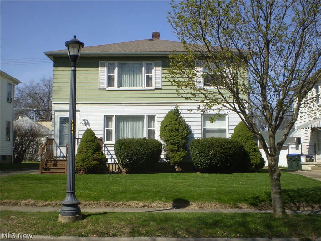 Super nice and meticulously maintained duplex offering 2 units both with 2 bedrooms and 1 bath.  Spacious living room with dining area and both bedrooms are spacious.  There are hardwood floors under carpeting.  Kitchens have a knook for a table.  Appliances in both units convey.  Updates include: both baths, interior has been freshly painted - 2020, roof tear off- 2018;  new rolled roofing on carport (tear off) - 2016; Refrigerator - Apt. #2 - 2016; hot water tank for Apt. #2 - 2012; both furnaces/AC units replaced 2000;  Electric in garage - new garage doors, tracks, openers installed - 2009; newer windows throughout except for picture windows in living rooms.   Two car garage with carport for a 3rd vehicle or use it as a covered patio to enjoy this summer!  Part of the basement has been waterproofed and there are 2 separate storage closets for tenants plus a finished room.