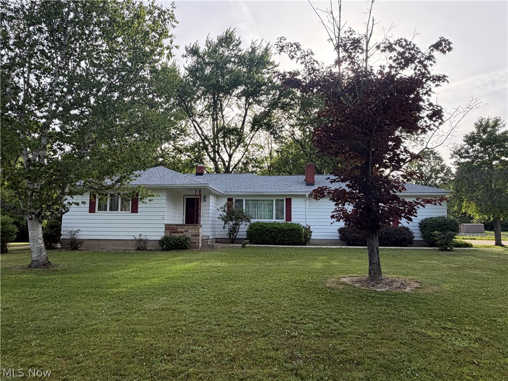 One owner home now ready for its new chapter! This well built ranch offers a welcoming entrance into a spacious living room featuring a wood burning fireplace. The home includes custom made hard maple cabinetry, a formal dining room, three generously sized bedrooms, and a full bath with shower. The hallway offers two additional large closets, providing excellent storage throughout. Under the carpet are hardwood floors. A great deal of thought and planning went into the construction of this home. The finished lower level features an impressive 40'x24' L-shaped family room with a second fireplace, perfect for entertaining, relaxing, or family gatherings. There is also a second full bath. A storage shed is included, and all appliances will remain with the home, including the ones in the basement. Major components have updated, and the seller will replace the septic system. Pride of ownership is evident throughout. Don't miss this opportunity.