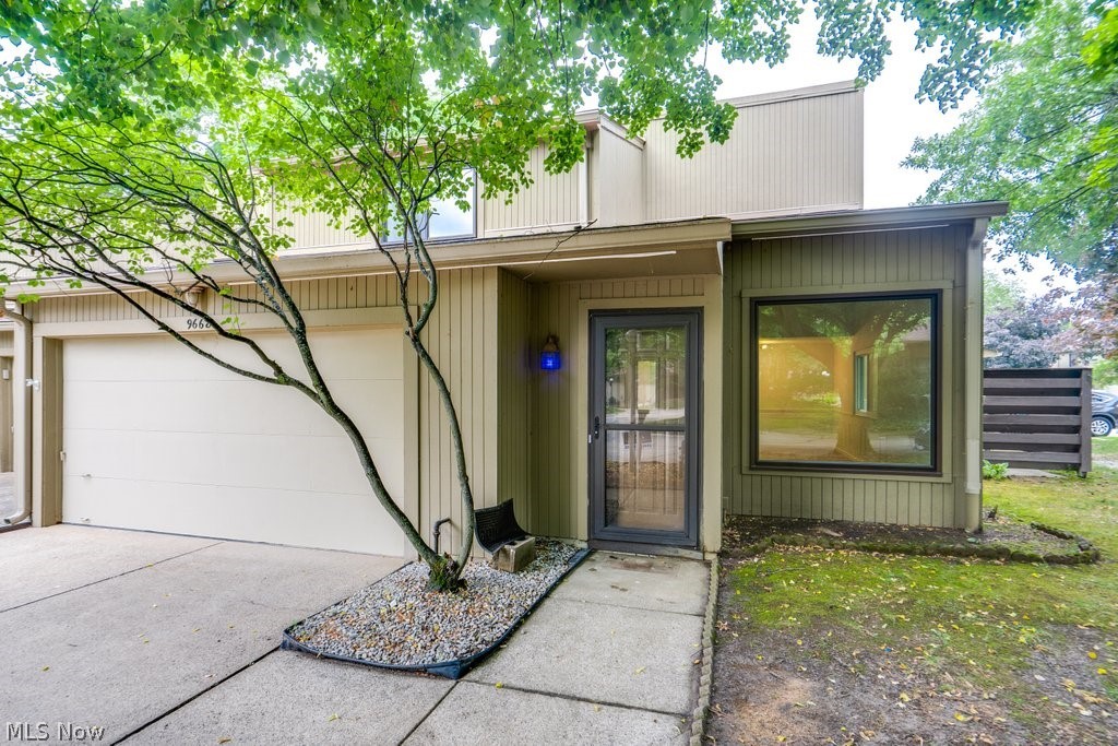 Welcome to 9668 Abbeyshire Way in The Villages Condominiums, where this spacious 1,864 sq. ft. condo has been completely professionally remodeled from top to bottom. Thoughtfully curated finishes and modern updates throughout create a true turn-key opportunity in one of Mentor's most convenient communities.

The main level showcases an open and inviting floor plan featuring a dramatic great room with soaring ceilings and decorative accent walls. The layout flows seamlessly into a spacious family room with a wood-burning fireplace and an adjacent fully updated kitchen. The kitchen offers brand-new cabinetry with soft-close drawers, granite countertops, center island, and all new appliances, designed for both functionality and style.

A two-car attached garage provides direct access to a convenient mudroom/laundry area along with an additional large storage room. Upstairs, you'll find three generously sized bedrooms, each with a ceiling fan and walk-in closet. The primary suite includes a private full bathroom, with an additional full bath located at the top of the stairs.

Extensive updates include whole-home ProVia double-pane windows with transferable warranty, Lifeproof LVT flooring on the main level with a lifetime residential warranty, new carpet upstairs, and updated electrical and plumbing fixtures. Ductwork has also been professionally cleaned. For added peace of mind, a one-year general home warranty is included.

Located in the Mentor School District with easy access to freeways, shopping, and dining, this no-outlet community home combines modern finishes, thoughtful upgrades, and everyday convenience.