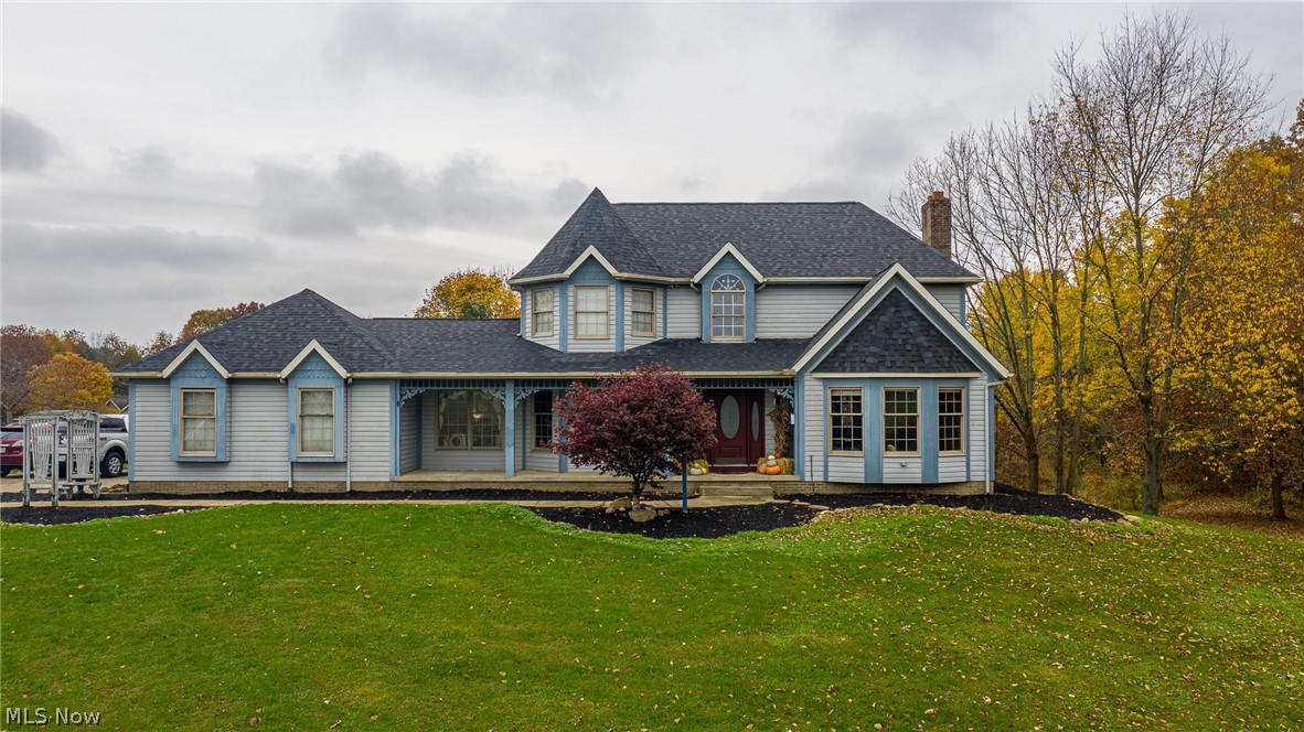 WOW...you need to come see this one of a kind, one owner custom built home in Hartville!  This amazing home sits on 2.67 acres with its very own pond in the back yard.  in 2019 this home had a little over haul.  The owners installed a new roof with transferrable warranty.  The new geothermal furnace and hot water tank were also installed.  They also installed new carpet throughout this one of a kind home.  Great location right off Edison you will fall in love with the tree lined back yard.  Do yourself a favor and come check this place out.