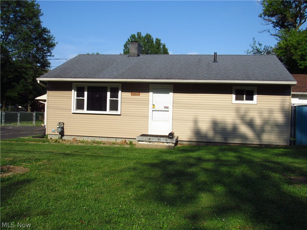 Be first or be sorry! Turn the key and move in! Nicely updated throughout. Easy 3 bedroom, 1 floor living on a quiet street. Eat in kitchen has nice oak cabinets, granite look a like countertops, all appliances are staying. Updated main bath down to the studs. Neutral colors throughout. Newer interior doors. Nice size fenced yard! Big basement has space for recreation room, laundry room, commode, glass block windows, electrical panel (2018). Hardwood floors under most carpet. Oversized 1 car garage. Easy to show, immediate possession. Walk/bike ride to Medina Square  Refrigerator and dishwasher 8 years old. Disposal (2018). 20x12 shed (2017). House and garage siding (2018).
