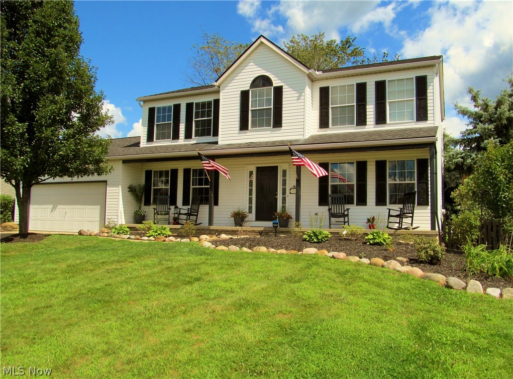 Space won’t be a problem in this 5+ Bedroom, 3 ½ Bath, Center-Hall Colonial.  Give your Kids and Guests the Privacy & Convenience they deserve.  The 1st FLOOR includes:  Fully Updated Eat-In Kitchen with (New) Stainless Appliances and Breakfast Bar.  A Large (17 x 11) Family Room with Gas Fireplace.  A Formal Dining Room with Tray Ceiling.  Living Room (currently used as an Office).  1st Floor Laundry with Washer & Dryer.  Entire 1st Floor has new Pergo Flooring.  The 2ND FLOOR features:  Master Bedroom with Cathedral Ceiling, Master Bath (Skylight), and Walk-In Closet.  3 additional Bedrooms, and Full Bath.  BASEMENT:  Finished Rec Room/Man-Cave, Bedroom, Bonus Room (currently used as BR), and Full Bath.  2 Car Attached Garage.  25 x 14 Deck.  20 x 18 Patio.  Fully Fenced Rear Yard with Storage Shed.  Located on a Cul-de-sac, a stone-throw from Wadsworth HS and Wadsworth Middle.  Includes a One Year Home Warranty.