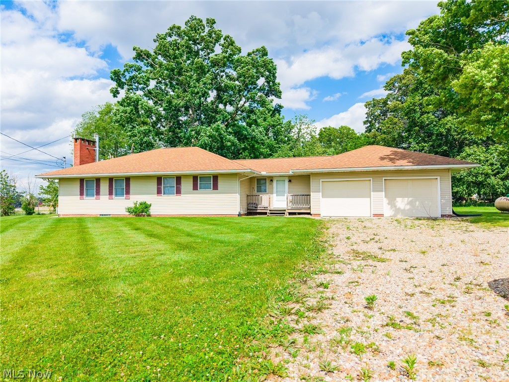 Price Listed Reflects the County Appraised Value ONLY Not the Reserve or List Price. This property is being sold at auction, do not make offers to purchase prior to the sale based on this amount. Online Auction Begins Ending: Tuesday July 28th at 6:00 PM
Don't miss this opportunity to bid on a well-maintained 2-bedroom, 1.5-bath ranch home offering more than 1,500 square feet of living space on a spacious half-acre lot. Designed for comfort and functionality, this home features an inviting open-concept floor plan with generously sized rooms throughout. The kitchen offers abundant cabinetry, a convenient center island, and seamless flow into the dining and living areas, making it ideal for both everyday living and entertaining. The living room is enhanced by a cozy wood-burning stove, perfect for relaxing on chilly winter evenings. Additional features include first-floor laundry, an attached 2-car garage, and ample outdoor space for recreation, gardening, or hosting family and friends. Utilities include a private well and septic system, central air conditioning, and natural gas heat. Whether you're searching for a primary residence, looking to downsize, or seeking an investment opportunity, this property offers comfort, convenience, and plenty of potential.
