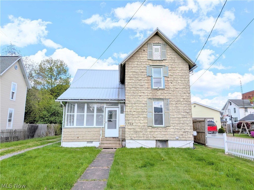Welcome to 226 Smith Ave SW, a 4-bedroom, 1-bath conventional-style home sitting on a spacious 0.23-acre lot just minutes from downtown Canton. With 1,360 sq ft of living space, solid bones, fresh paint throughout the interior, and an updated metal roof, this property is clean and full of potential. The layout is comfortable and functional, and out back you'll find a covered patio overlooking a generous yard — roughly 75x50 — that is partially fenced and perfect for entertaining or relaxing. Additional highlights include a 2-car detached garage and vinyl windows, all in a convenient location close to the shopping, dining, and easy highway access that downtown Canton has to offer. Being sold as-is, this is a great opportunity for investors or buyers looking to build equity, and the seller is even open to completing the renovation at an adjusted price — just ask your agent for details. Properties like this don't last long, so schedule your showing today!