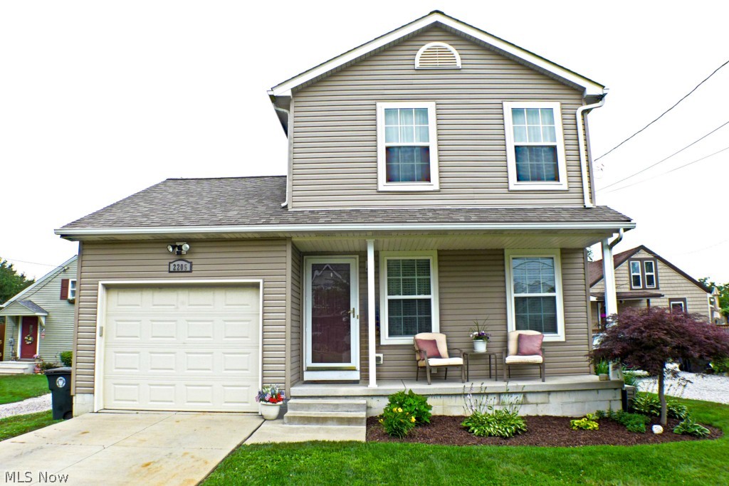 Check out this fantastic Ellet home!  Built in 2005 with many recent updates, this home shows like new.  The eat in kitchen has newer cabinetry, ceramic tile flooring and stainless steel appliances with a patio door off of the dinette to the deck.  The living room has been updated with laminate flooring and neutral décor plus there is a half bath with newer flooring on the main level.  Upstairs you will find three nice sized bedrooms that share a full bathroom.  The lower level has been partially finished to add a recreation room with space for an office, another newly updated full bath as well as a laundry room!  Head outside to the deck and fully fenced back yard with a shed for your lawn equipment.  Updates include windows 08, roof and siding 12, finished basement 13, water heater 13, living and half bath flooring 14, deck 14, appliances, cabinets and flooring in the kitchen 14.  Nothing to do but move right in!
