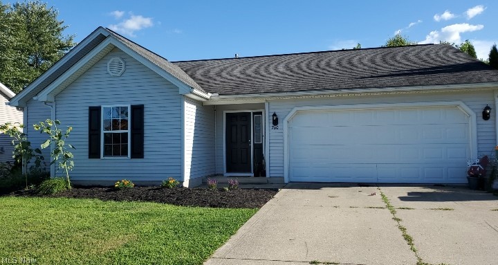 This lovely ranch home is a most desirable split ranch design and is open with a large eat in kitchen.  The open living room offers a gas fireplace.  The home has an enclosed backyard with vinyl and wood fencing.  You will love the foyer/entryway hall that is 17' x 6'.  Great location and near Lake Erie, parks and Geneva State Park.  Geneva-on-the-Lake is just a few miles north, lots of wineries and close to Route 90.  Come and enjoy wine country all the parks!