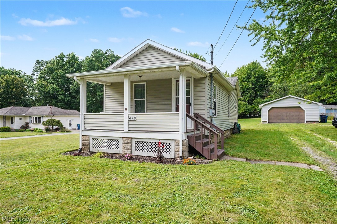 Welcome to this charming 1-bedroom, 1-bath home situated on 1.82 acres in the Liberty Local School District. Tucked away on a quiet dead-end road, the property offers a peaceful setting with plenty of outdoor space to enjoy. A detached two-car garage provides ample room for parking, storage, hobbies, or a workshop. Whether you are looking for a comfortable place to call home, a low-maintenance property, or an investment opportunity, this unique property offers plenty of potential in a convenient Girard location.