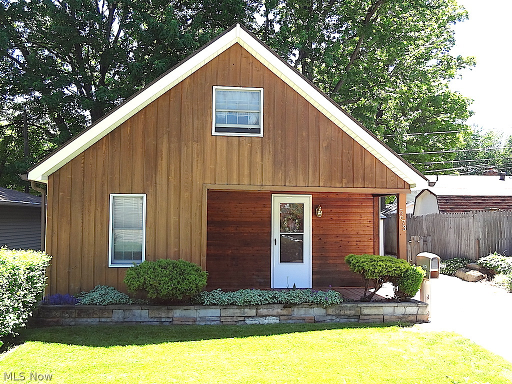 ** Great Condo Alternative ** Charming Front Porch, Cedar Front and Lovely Landscaping introduce you to your new home! Large Living Room accented with Brick Fireplace leads to Dining Room with Peek a Boo Window into Remodeled Kitchen with Pantry and Appliances. First Floor also has an Updated Full Bathroom , Laundry Room and Bedroom that can also make a great Office space. Two Bedrooms up with storage areas and Window seats that add character.  Paver Patio Area with Privacy Fence and Landscaped is your own Private get away, plus Storage Shed, Newer Tear Off Roof, Porch, Carpet, Furnace, and Under House Insulation.  The House is not too big and not too small - it is just right!