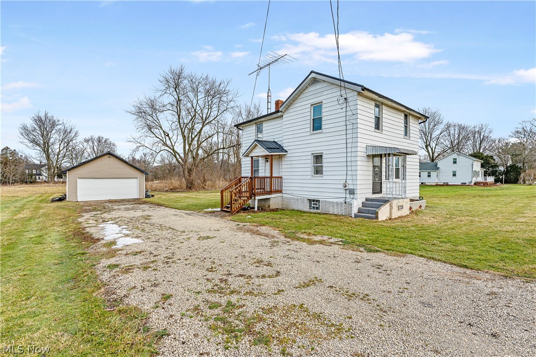 Offered for sale 3 parcels approximately 1.75 acres zoned B1 General Business in the city of Green. On one parcel you have a house that you can live in it, rent it or use it as an office. An oversized garage located behind the house. Both home and garage went through some updates. New vinyl siding and metal roof for the garage. New windows, new metal roof for the house. Big vacant land behind the house. Amazing location near freeway and shopping center. Rare opportunity with so much potential and possibilities.
Public water and public sewer are on Greensburg Rd for easy hook up. Owner is selling it as parcels. property sold AS IS.