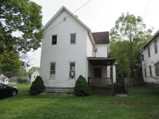 Large Size Colonial Home with Wrap Around Deck, Large fenced Back Yard, and Full Walk Out Basement. This Century Home has a Huge Kitchen, appears to have been updated at one point, tons of Oak Cabinets, First Floor Full Bath and Bedroom being used as a Laundry Room. Spacious Master Bedroom with double closets and Second Full Bath found in the Upper level. This Century Home is in need of updating and cosmetics, this is the perfect opportunity with some Sweat Equity and Elbow Grease this one would make a great home for a Large Family! Why pay Rent when you can own your own home! Location near Bus Lines, Freeways, City Hospital, Downtown and University Great for Investors, this one will make a nice addition to your portfolio, large size with increased Rental Income potential! Buyer is responsible for researching all information, taxes, assessments, and any intended end use with proper authority. Seller has no disclosures or reports. Property to be Sold AS-IS.