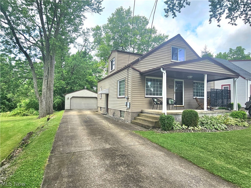 I am excited to share a new listing for a beautiful vinyl-sided Cape Cod property that has just become available. This charming home offers a cozy atmosphere and features both a welcoming front porch and a private covered back patio. The interior is highlighted by a bright living room featuring a large picture window that provides ample natural light, as well as a bonus cedar closet for extra storage. Designed for flexibility, the layout includes a main bedroom on the first floor and two additional bedrooms upstairs all with significant closet space. The eat in kitchen is equipped with all appliances and has a pantry/closet adjacent to. Additionally, a first-floor den off the kitchen offers versatility which can be used as a dining room or a private office. This immaculate home has been well-maintained with newer flooring throughout, tilt-in windows and glass block windows in the full basement. External features include a two-car garage, cement drive and a partially fenced-in yard. For peace of mind, the unfinished basement has been professionally waterproofed and includes a sump pump. This property is a must-see to fully appreciate its quality and charm.