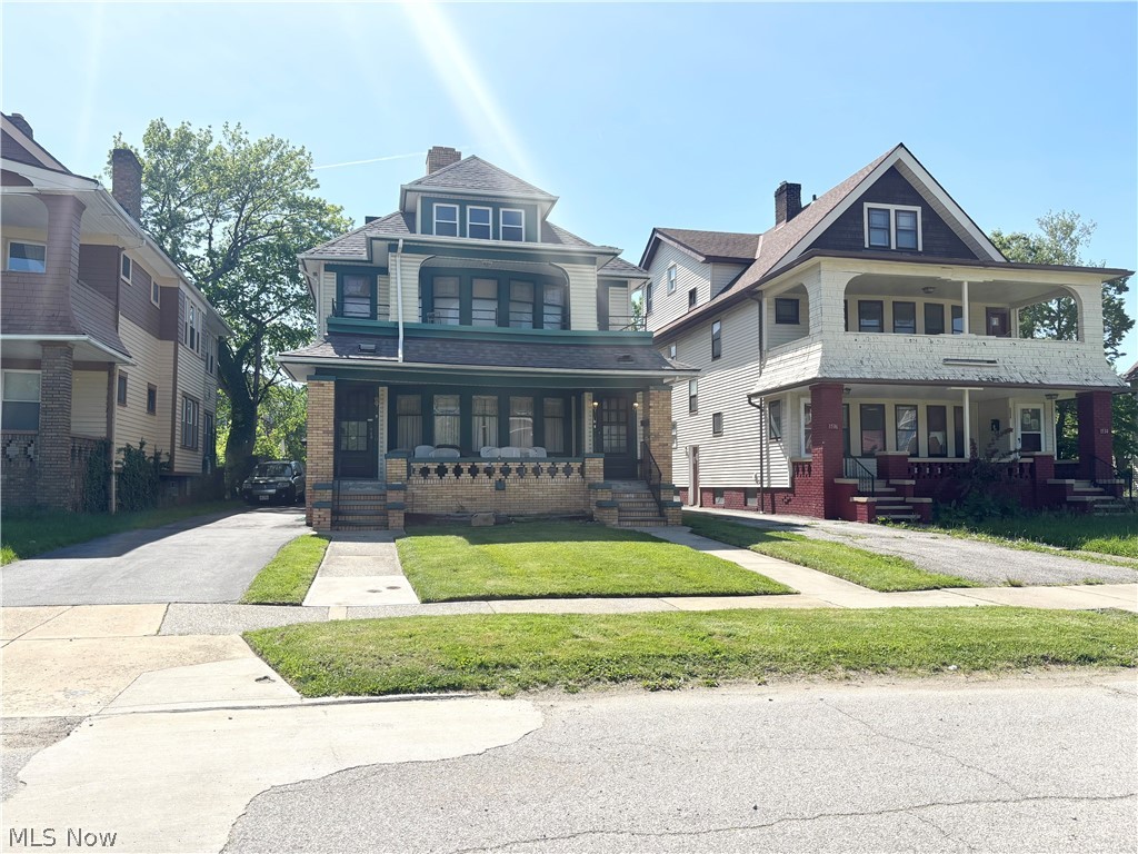 Welcome to your next Investment Gem or ideal Owner-Occupied Opportunity in the East Cleveland/Cleveland Heights border area! This charming 3-Family Triplex offers exceptional versatility & strong potential in a highly convenient location just minutes from Cleveland Heights & near the popular Coventry area. The property features 2 spacious Units with 3 Bedrooms & 1 Full Bathroom each, along with a spacious 3rd-Floor Unit offering 2 Bedrooms, 1 Full Bathroom & a Kitchen. The 1st & 2nd Floor Units both feature a Formal Living Room & Formal Dining Room with classic layouts, as well as Front & Rear Porches that add desirable outdoor living space & additional charm. The Backyard features a Privacy Fence & Storage Shed. Property has been improved with Newly Installed Vinyl Siding (2024), Newly Installed Vinyl Windows (28 Total in 2022), & prior interior updates including Kitchen Improvements in the 2nd-Floor Unit (2003), Renovated 1st-Floor Bathroom with an ADA-Accessible Shower (2022), ADA Chair Lift in Stairway (2022), Newly Installed Vanity & Mirror in 2nd-Floor Bathroom (2003) & Newly Installed Programmable Thermostat in 1st-Floor Unit (2025). For Investors, this Triplex presents excellent income potential with the ability to lease all three Units for strong cash flow. For Owner-Occupants, it offers the opportunity to live in one Unit while renting the others to help offset mortgage expenses. While some TLC is needed, it provides a solid foundation for value-add improvements. Conveniently located near Parks, Shopping, Dining, Schools, Public Transportation, & neighborhood amenities, this property offers both accessibility & long-term upside.  Seller is highly motivated & is offering the property in As-Is condition. Buyer to assume all Point-of-Sale Violations. Please No Wholesalers—the Seller will not allow Buyers to assign the contract to a new Buyer at closing. No Seller Financing—No Exceptions. Sign in Yard. Don't miss this opportunity—schedule your showing today!