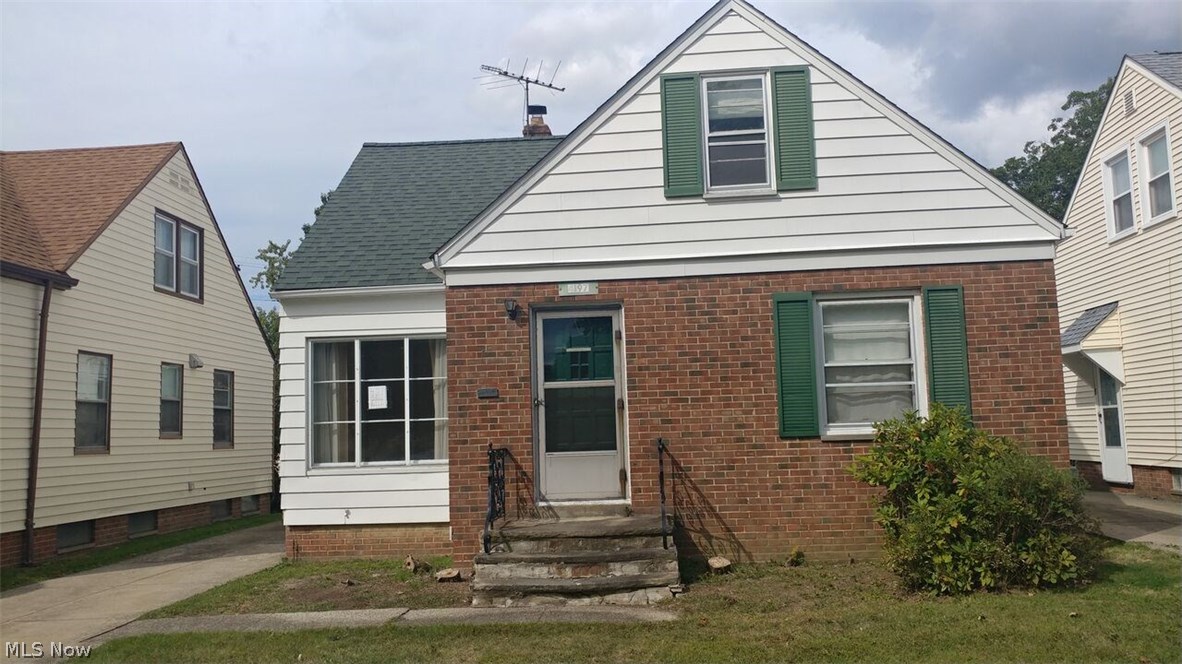This South Euclid 3 bedroom 1.5 bathroom cape cod just needs a little TLC to bring it back to it's full glory! Home has several updates like a newer furnace & roof!  Eat in kitchen has a stove/fridge and overlooks the spacious & private backyard!  Hardwood flooring in the large living room, carpeting in 2 of the bedrooms and the rec room in the basement has tiled flooring! Home is not bank owned or a short sale! Buyer to assume City of S Euclid vacancy violations.
