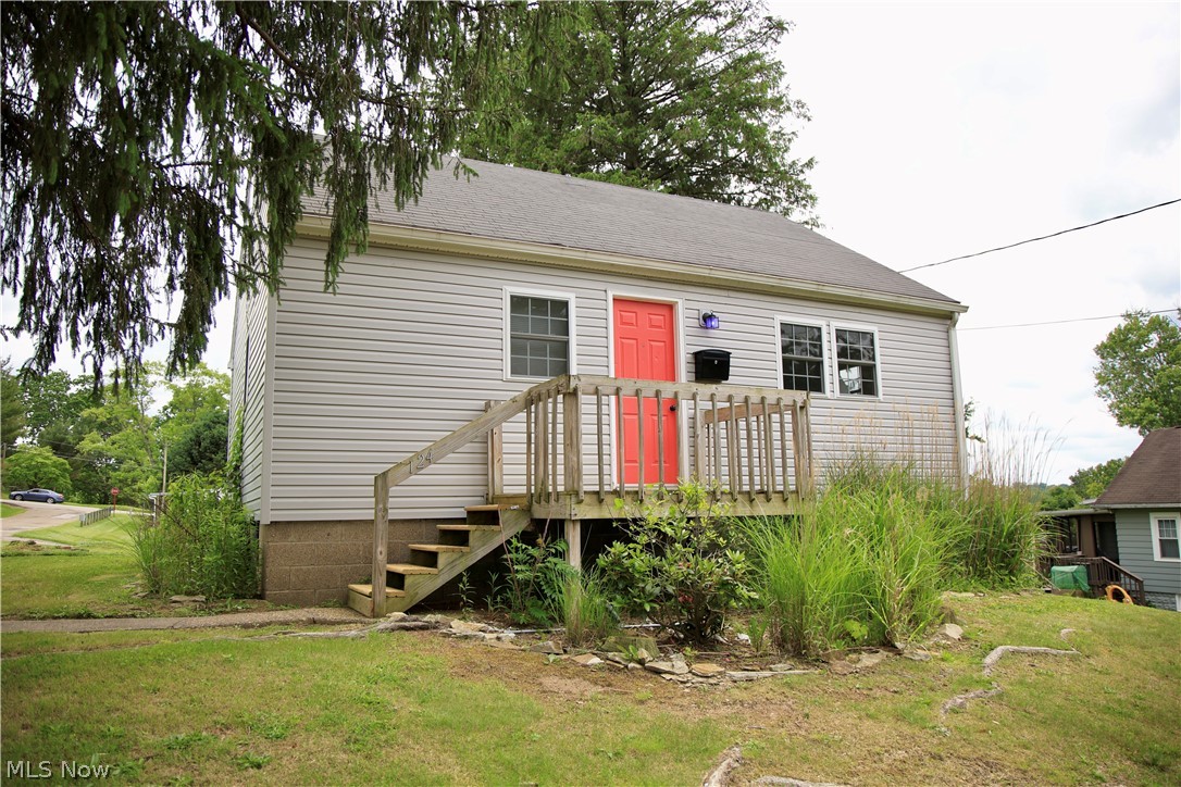 Located on a corner lot in the desirable Maysville Local School District, this home could be the perfect opportunity for a first-time buyer or someone looking to downsize! Replacement windows and laminate flooring throughout help make this home move-in ready while still offering the chance to add your own personal touches. The kitchen appliances will remain for the new owner. Upstairs features a finished loft/attic area that could serve as a second bedroom, home office, or additional living space. The walkout basement provides great storage options and easy access outside. Gutter guards have been installed and work great for low-maintenance exterior care. Public water and public sewer. Seller is selling the property as-is. A preapproval letter, not a prequalification letter, is required prior to scheduling a showing.