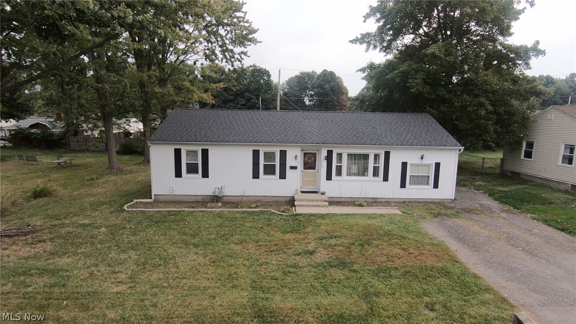 Looking for a home to call your very own?This is a perfect starting place for you to grow! It's a cute, comfortable AND manageable home.Featuring 1 floor living ranch with large storage room that used to be a garage.Generous size living room with newer and neutral floor and wall coverings, not to mention the darling dining room that can accomodate seating for 6 and a dining room hutch! Breakfast bar overlooking the kitchen and all appliances stay too! Overhead lighting in all rooms have ceiling fans for the convenience of keeping the home cool in the summer months, but there is central air too! Roof is newer and there is a partially floored attic accessible from the storage room. Priced for the consumer ready to take or an "as is" purchase. Owners planned on being here for about 5 years, but 40 years later, they're ready to have someone else enjoy! Almost forgot to mention that this home is situated on a double lot 
(parcel # 16C080A000240) and a newer storage shed is being left for t