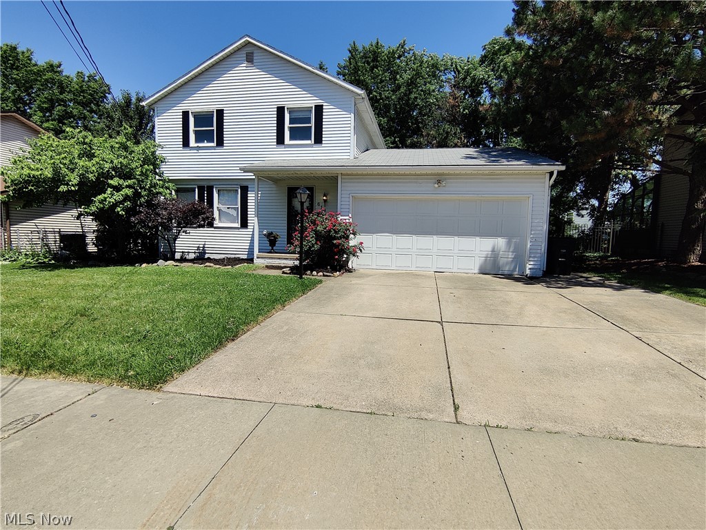 Check out this well-kept and spacious colonial in Akron!  This home features a large main level that includes a living room, formal dining, eat-in kitchen, family room w/ fireplace, and half bathroom.  The 2nd floor features a large master bedroom with attached full bath and 2 more bedrooms.  Basement can easily be finished into additional entertaining space.  Private fenced in backyard with shed.  Schedule your private showing today!