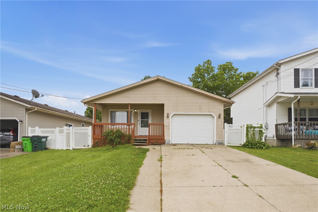 Discover the perfect blend of comfort and convenience in this delightful three-bedroom home, located in a serene and peaceful neighborhood of Barberton, Ohio! Just minutes away from vibrant downtown amenities and local parks, this property offers an ideal setting for families and individuals alike, with easy access to major highways for commuting to nearby cities.

As you step through the front door, you’ll be welcomed by a spacious living room bathed in natural light, creating an inviting atmosphere for relaxation and entertaining. The seamless flow leads into the eat-in kitchen and dining area, featuring updated appliances that will remain with the home for the new owner’s enjoyment.

Each of the three bedrooms is generously sized, providing ample closet space and comfort. The master bedroom boasts an en-suite bathroom for added convenience, making this home perfect for modern living.

The full unfinished basement offers incredible potential for customization, whether you envision a cozy family room or an entertainment area. Recent enhancements include a brand new furnace and air-conditioning unit installed in 2026, along with a state-of-the-art home security system and smart home features, all wired and ready for the new owner.

Enjoy the convenience of ample driveway parking and an attached single-car garage for additional storage. The easy-to-maintain backyard is fully fenced, complete with a detached storage shed for all your yard maintenance needs.

This charming home is waiting for you to make it your own. Don’t miss out on this fantastic opportunity for homeownership in a wonderful neighborhood at a great price. Contact your favorite agent to schedule a showing today!