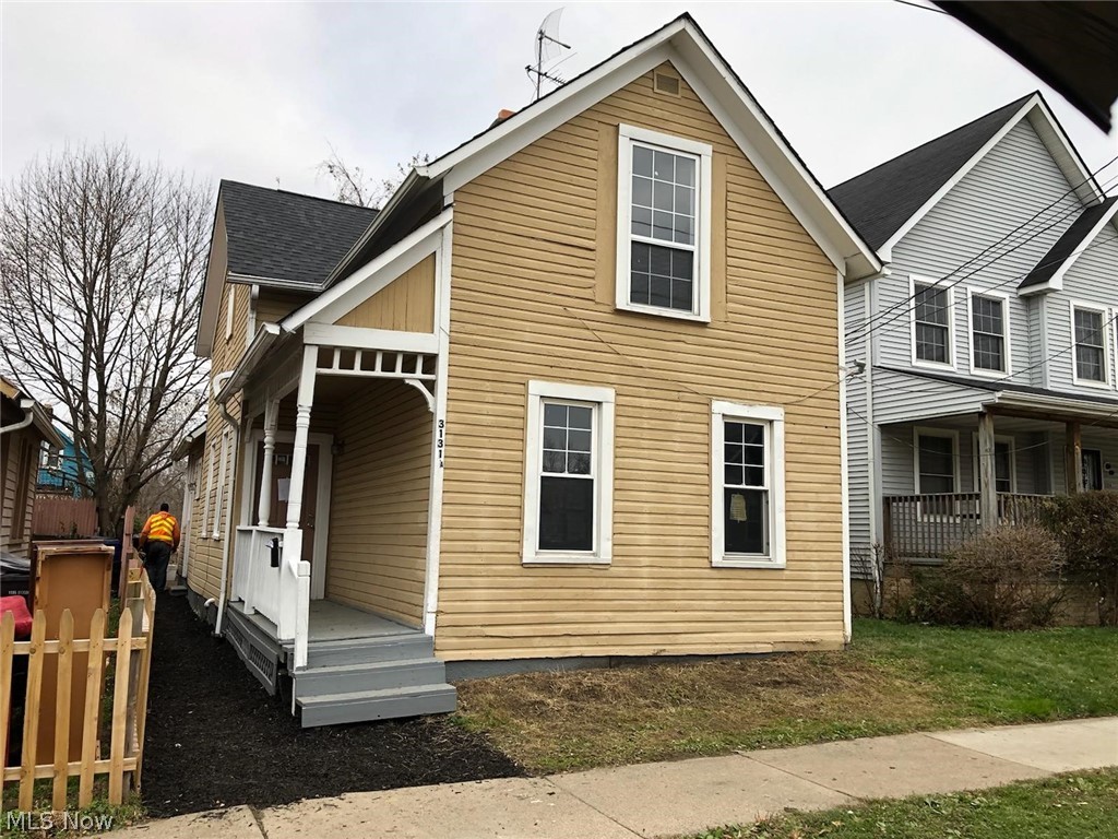 ATTENTION INVESTOR.  Great opportunity to acquire Two unit investment opportunity in Cleveland's near west side. Just rehabbed and ready for a tenant. First Unit has been repair and ready for tenants and is now making $1100 per month.   Back unit has being repaired and ready for tenant.   This unit can be rented for about $500-$600 per month.  Interior is  cleaned and painted.  Bring me your Best offer for this now cash flowing property.