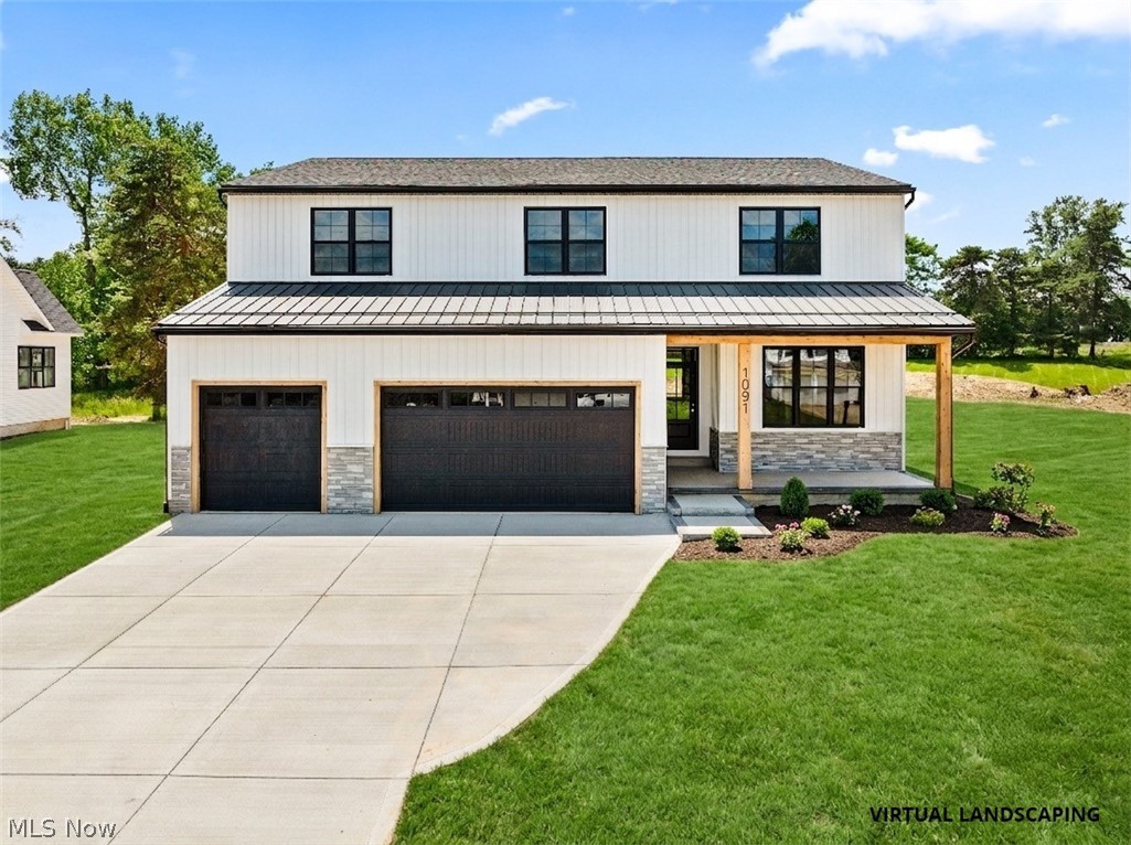 Welcome to this beautifully designed, newly built home located near Historic Medina. Built with meticulous care from the exterior craftsmanship to the smallest interior details, this residence seamlessly blends modern efficiency with sensational living spaces. The main level centers around an expansive great room and a high-end kitchen featuring luxury finishes, making daily living and entertaining effortless. Designed for ultimate convenience, the main floor also features a dedicated home office with an adjacent full bath and large closet. A stunning primary suite with an enormous walk-in closet with custom built-ins, a gorgeous primary bath, and an adjacent laundry room. Convenience extends beyond the front door with easy access to major highways for a smooth commute, as well as close proximity to the historic Medina Square's vibrant activities, from the weekly seasonal farmers market to festive holiday parades and fireworks. The upper level offers plenty of practical space with three large bedrooms, two full bathrooms, and a versatile bonus room. This flexible space can easily adapt to your lifestyle, whether you envision it as a second home office, an additional family room, or a dedicated home gym. Adding even more value is the finished basement, which provides an extra 1,000 square feet of finished living space. Large enough to accommodate a media room, a game area, and still have loads of storage space, this lower level is a blank canvas ready to be customized to your exact needs. Additional features include; Walk in Pantry, 9 ft ceilings on all 3 floors, Andersen windows, 200 amp service feed, EV charging station in garage and 2 HVAC units for zoned heating & cooling.