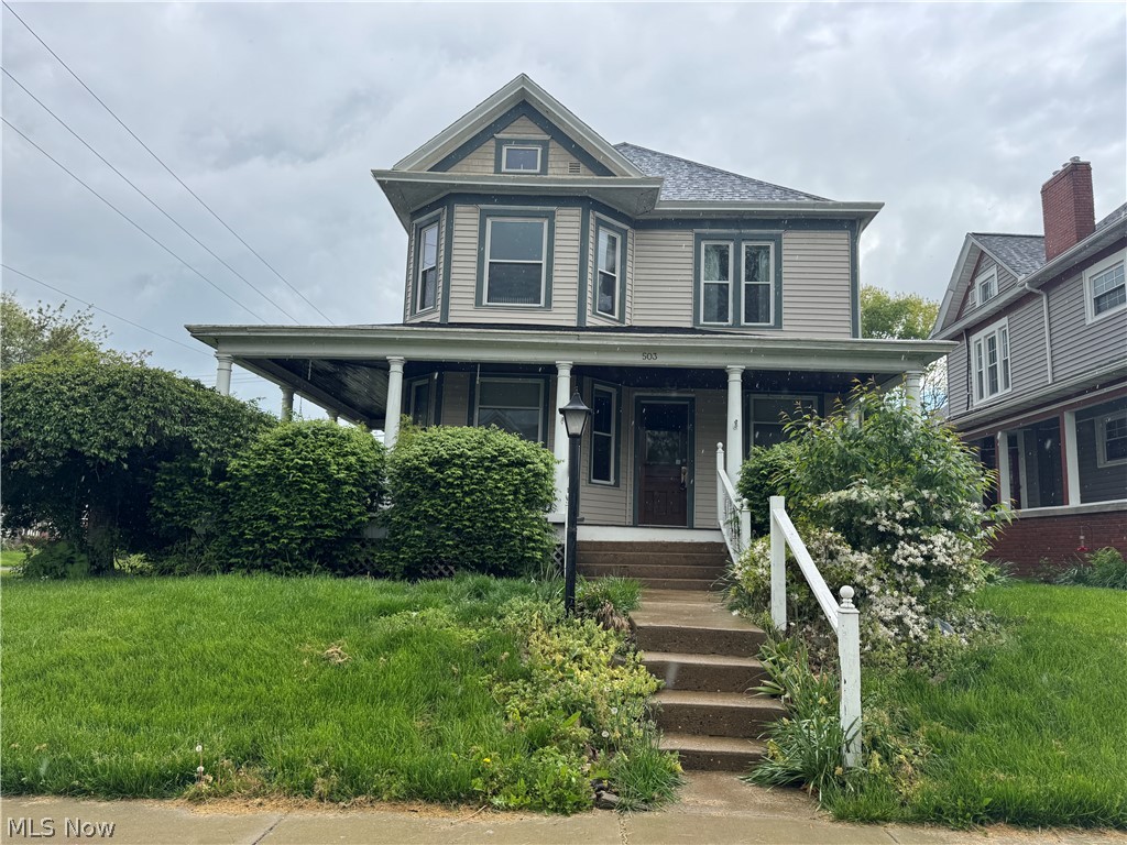 This charming turn-of-the-century home blends classic character with comfortable living, just minutes from downtown Cambridge and the city park. Rich original woodwork, wide trim, and hardwood floors highlight the craftsmanship and warmth throughout. The main level offers inviting living and dining spaces with natural light, easy flow, and cozy details that make the home feel welcoming and lived-in. The kitchen provides ample cabinet and counter space and opens to a casual dining area overlooking the backyard.
Upstairs you will find spacious bedrooms with tall ceilings and generous windows, along with flexible space ideal for a home office or reading nook. The finished upper level adds bonus living space perfect for a playroom, studio, or additional retreat.
Recent updates add peace of mind, including a new roof in summer 2023, all new kitchen appliances in 2021, a new washer in 2025, updated light fixtures in 2025, replaced basement windows in 2026, and a freshly sealed and painted basement in 2026. A thoughtfully added dog grooming station installed in 2026 offers a unique and practical touch.
Outside, the covered front porch and manageable yard provide a quiet place to relax while staying close to shops, schools, and the park. This is a home with personality, history, and meaningful updates in a location that makes everyday life easy.