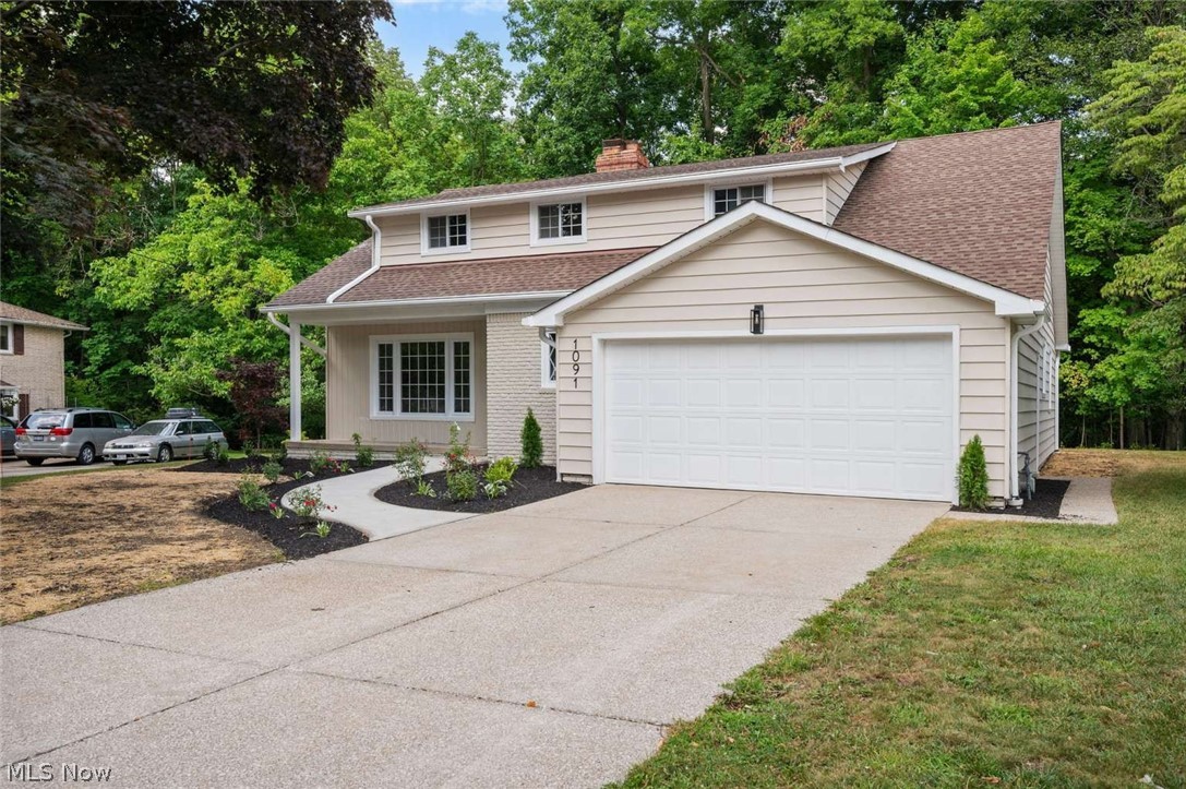 Prepare to be impressed by this stunning, fully renovated Cape Cod that perfectly combines timeless charm with today's most sought-after features! This move-in-ready home offers a desirable first-floor primary suite with a private en-suite bathroom, convenient first-floor laundry, and a beautifully redesigned floor plan. The showpiece kitchen features shaker cabinetry, quartz countertops, stainless steel appliances, and a large island that opens seamlessly to the main living area. Upstairs you'll find four spacious bedrooms and a beautifully updated full bathroom, providing exceptional flexibility for guests, a home office, or hobbies.

Major improvements include exterior painting, a new patio, updated plumbing, a new electrical panel, a completely renovated kitchen, beautifully updated bathrooms, new flooring, modern lighting, and fresh paint throughout.

Step outside to an incredible wooded backyard where Euclid Creek flows along the rear of the property, creating a peaceful, park-like setting that's hard to find. With outstanding curb appeal, quality finishes throughout, and an unbeatable combination of indoor and outdoor living, this is the one you've been waiting for!